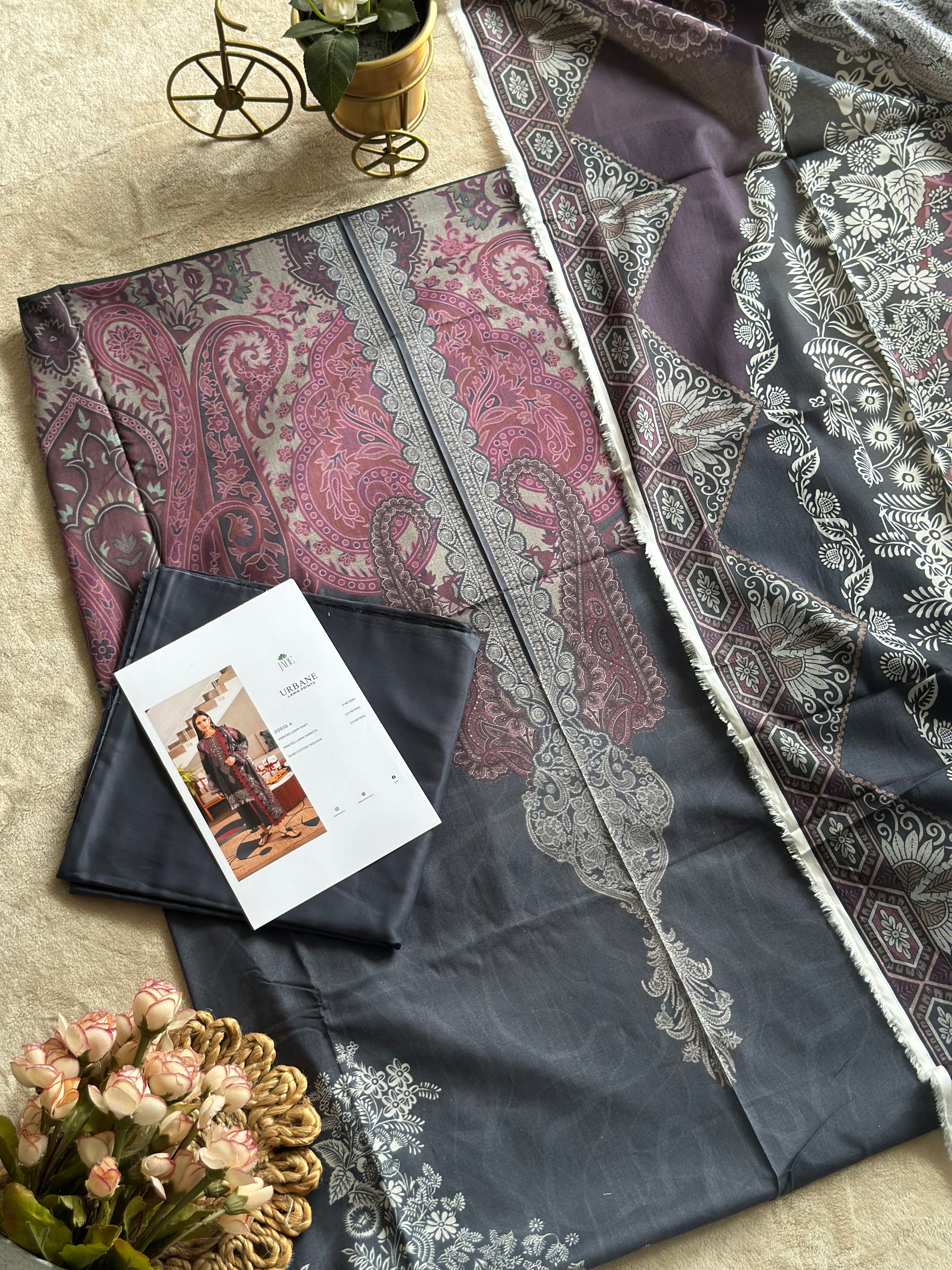 Jade Urbane Lawn Prints Unstitched