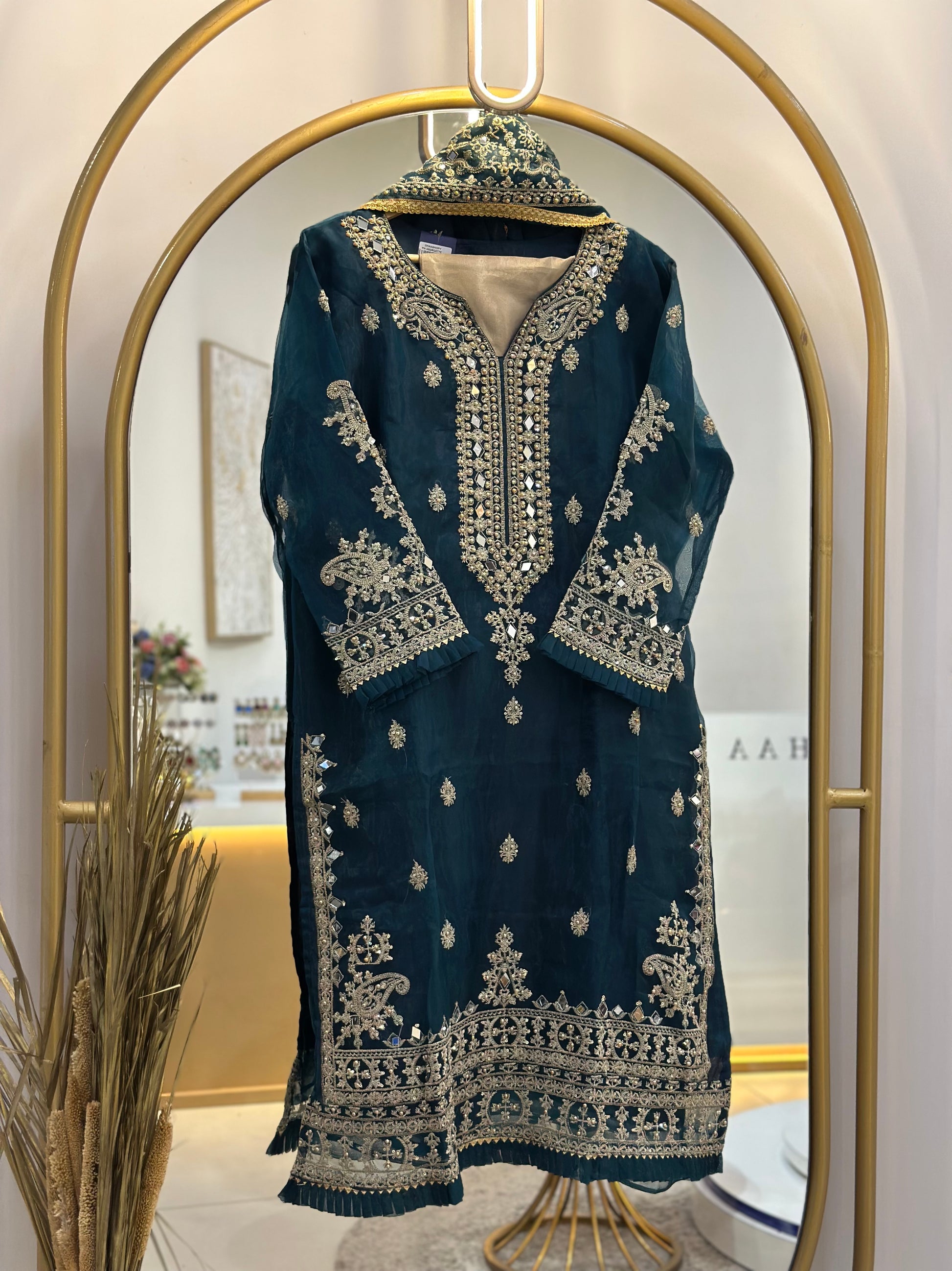 Organza/Chiffon Partywear Stitched