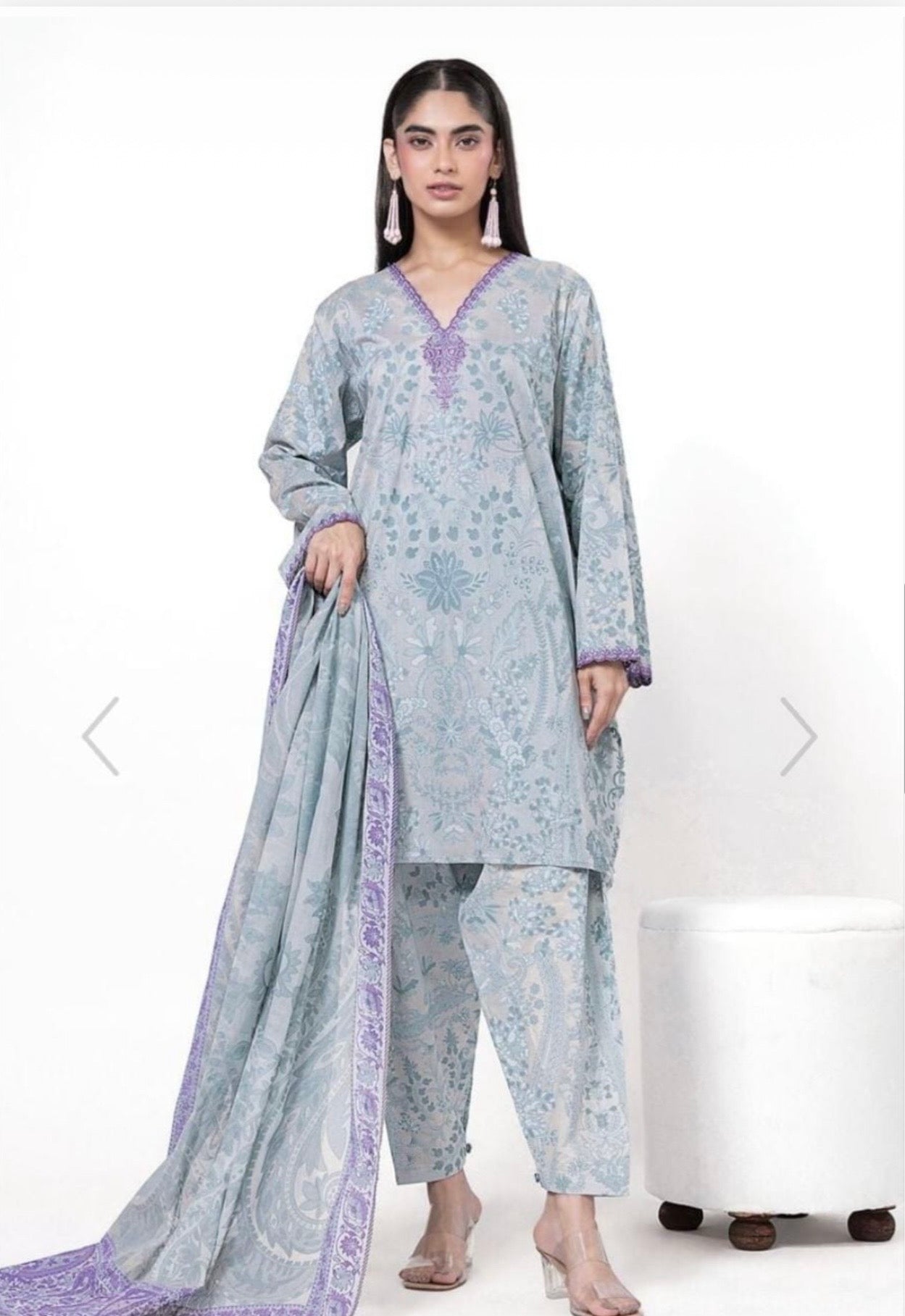 KHAADI EMBROIDERED UNSTITCHED
