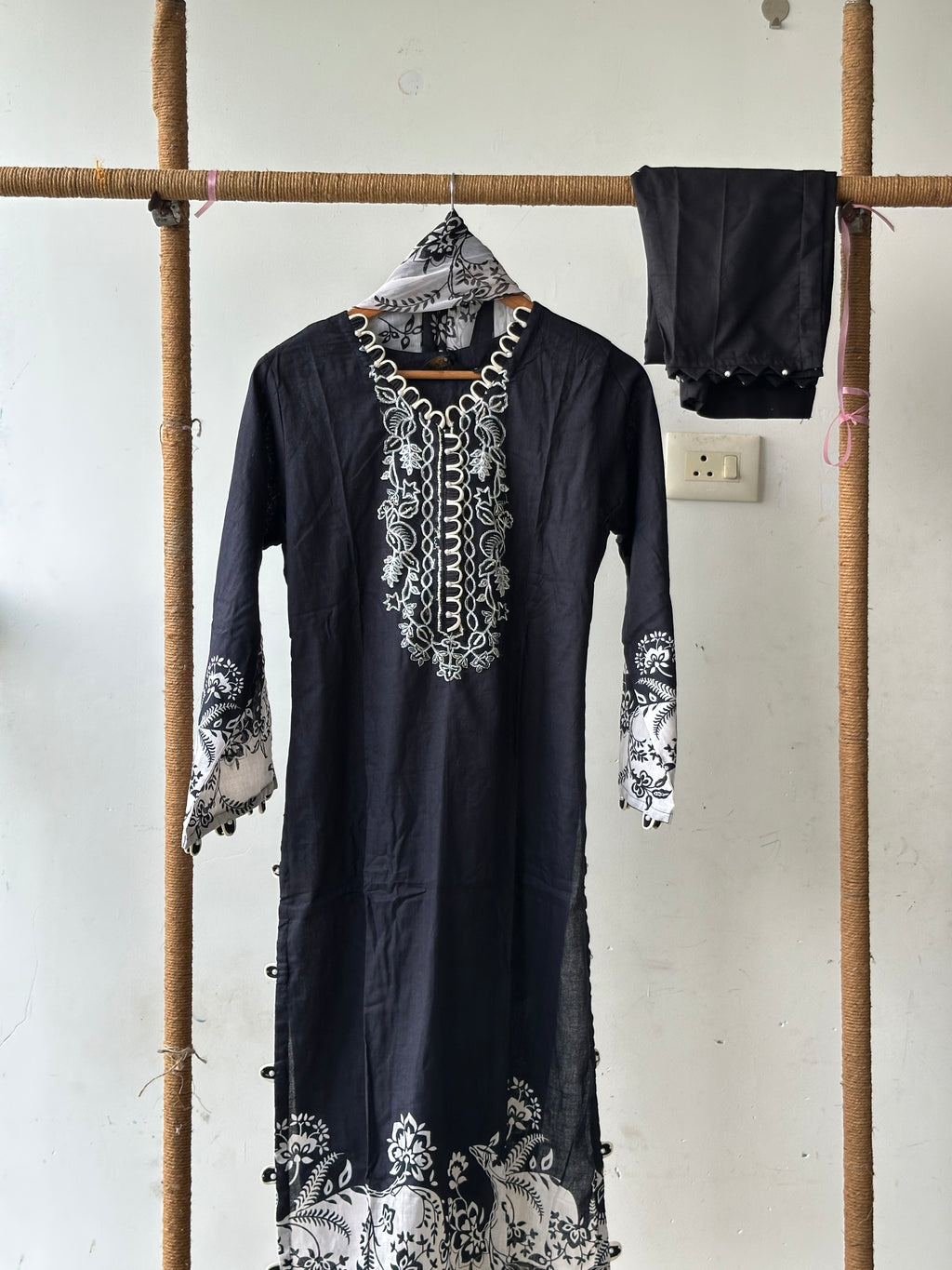 Cotton stitched 3 pc suit