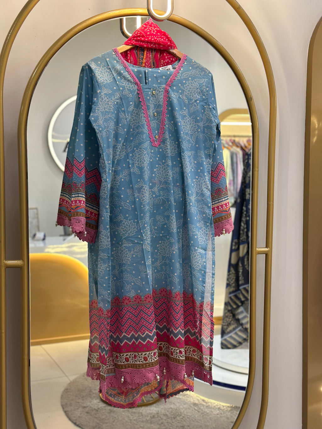 Stitched Lawn Suit
