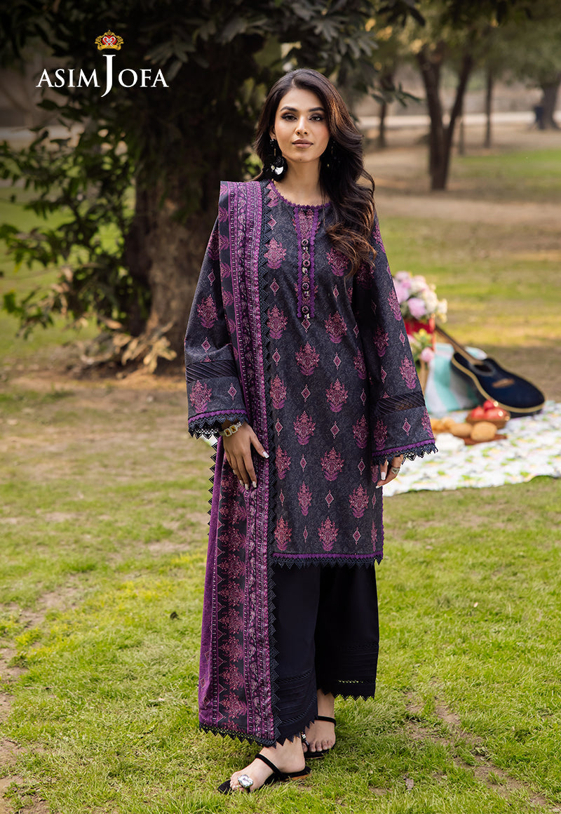 ASIM JOFA PRINTED LAWN 3 PC
