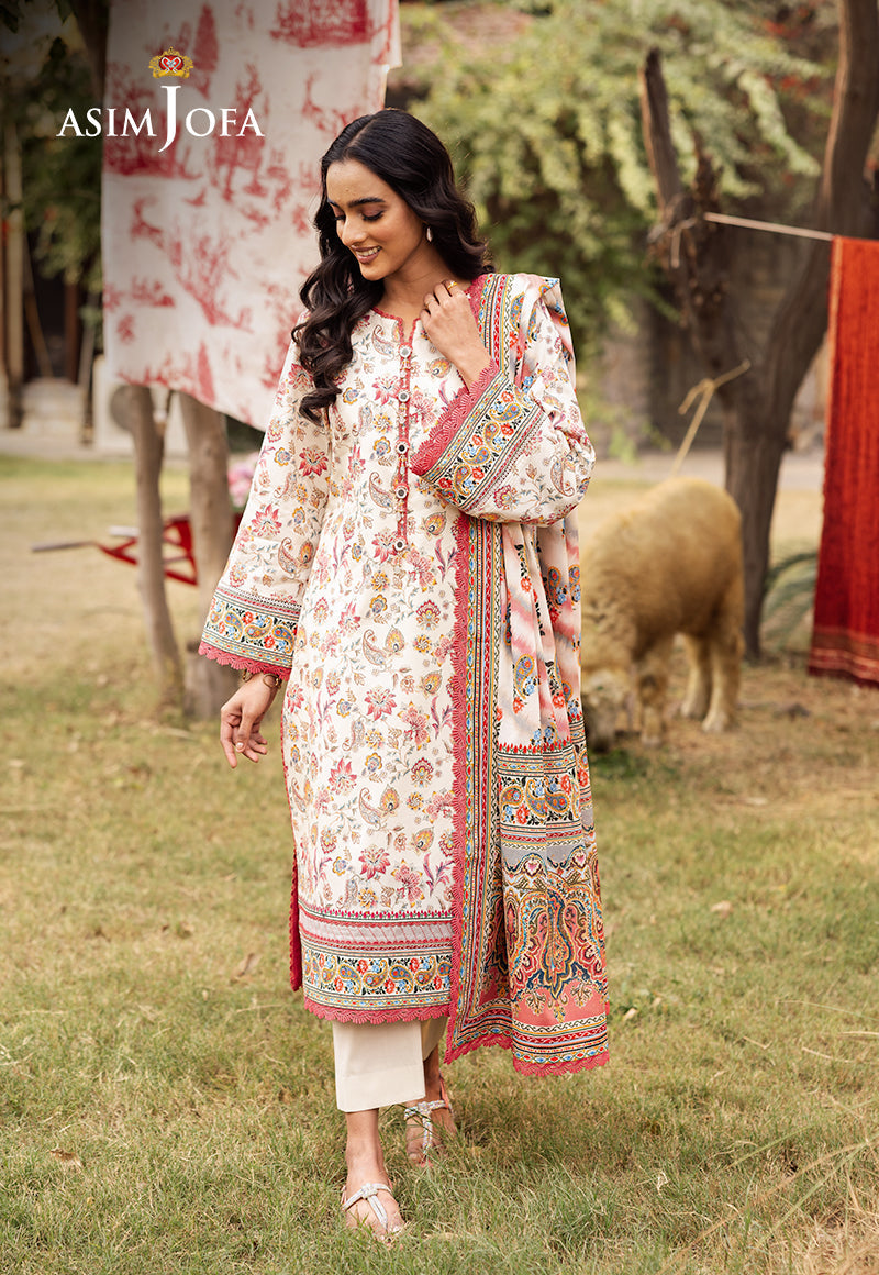 ASIM JOFA PRINTED LAWN 3 PC