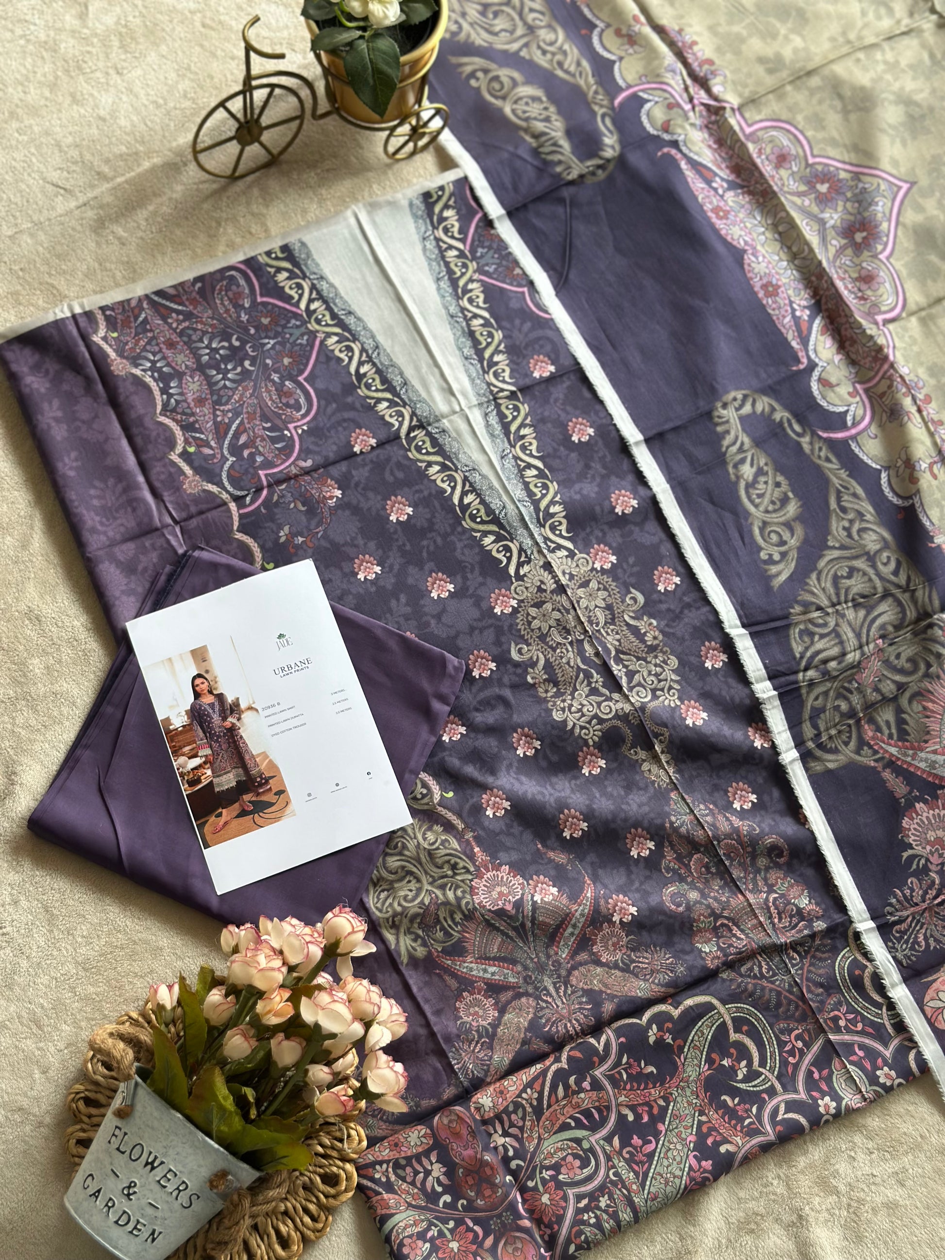 Jade Urbane Lawn Prints Unstitched