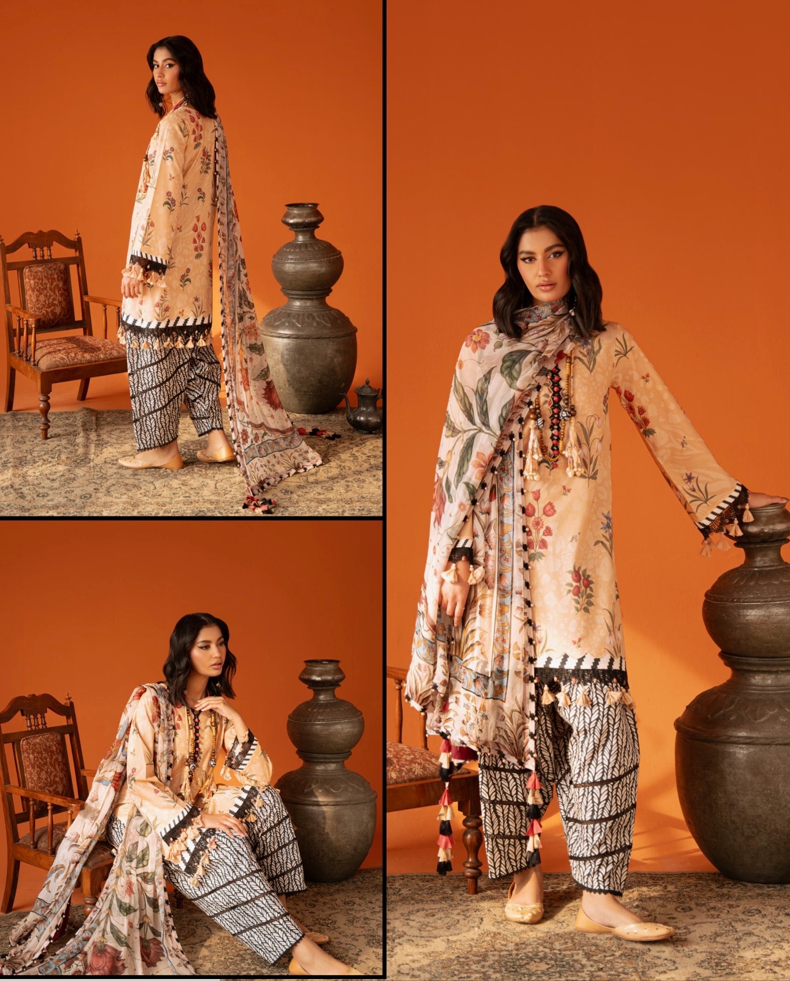 Jade Lumea Prints Chiffon Dupatta