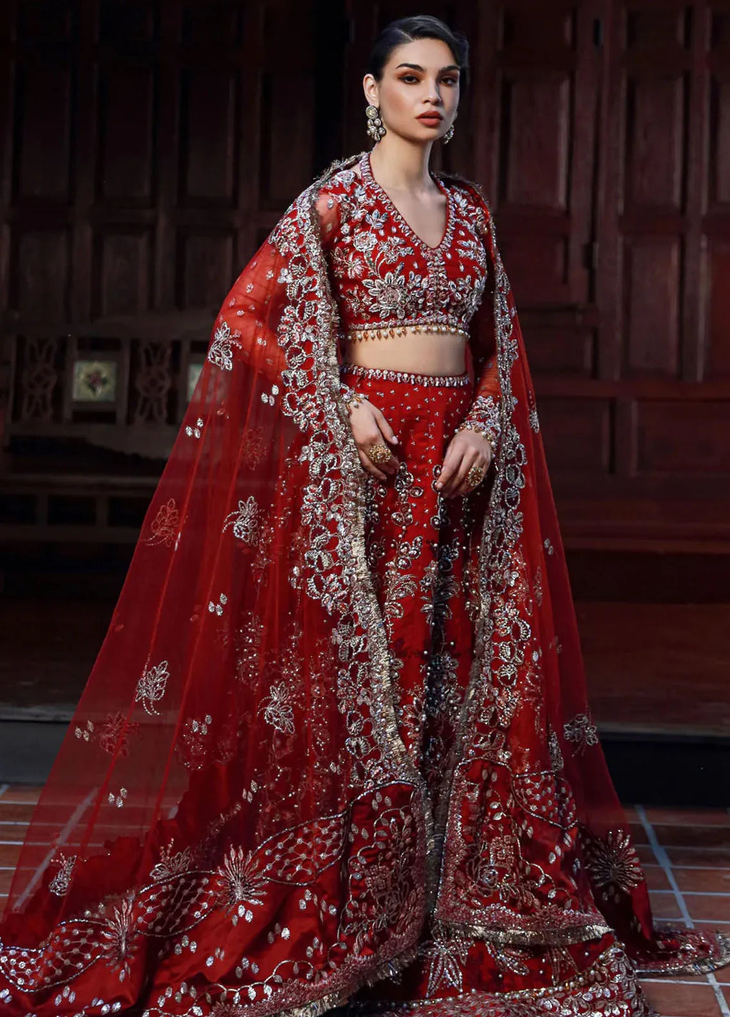 Ermina By Ezra Embroidered Net Suit Unstitched 4 Piece