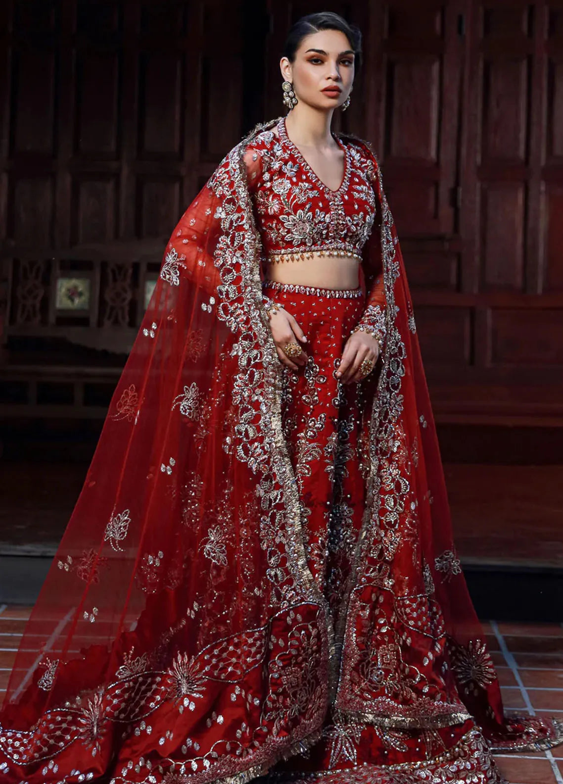 Ermina By Ezra Embroidered Net Suit Unstitched 4 Piece