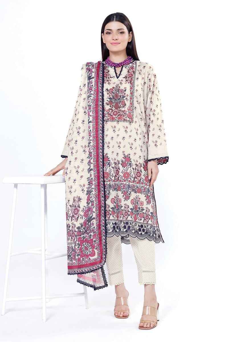 KHAADI EMBROIDERED UNSTITCHED