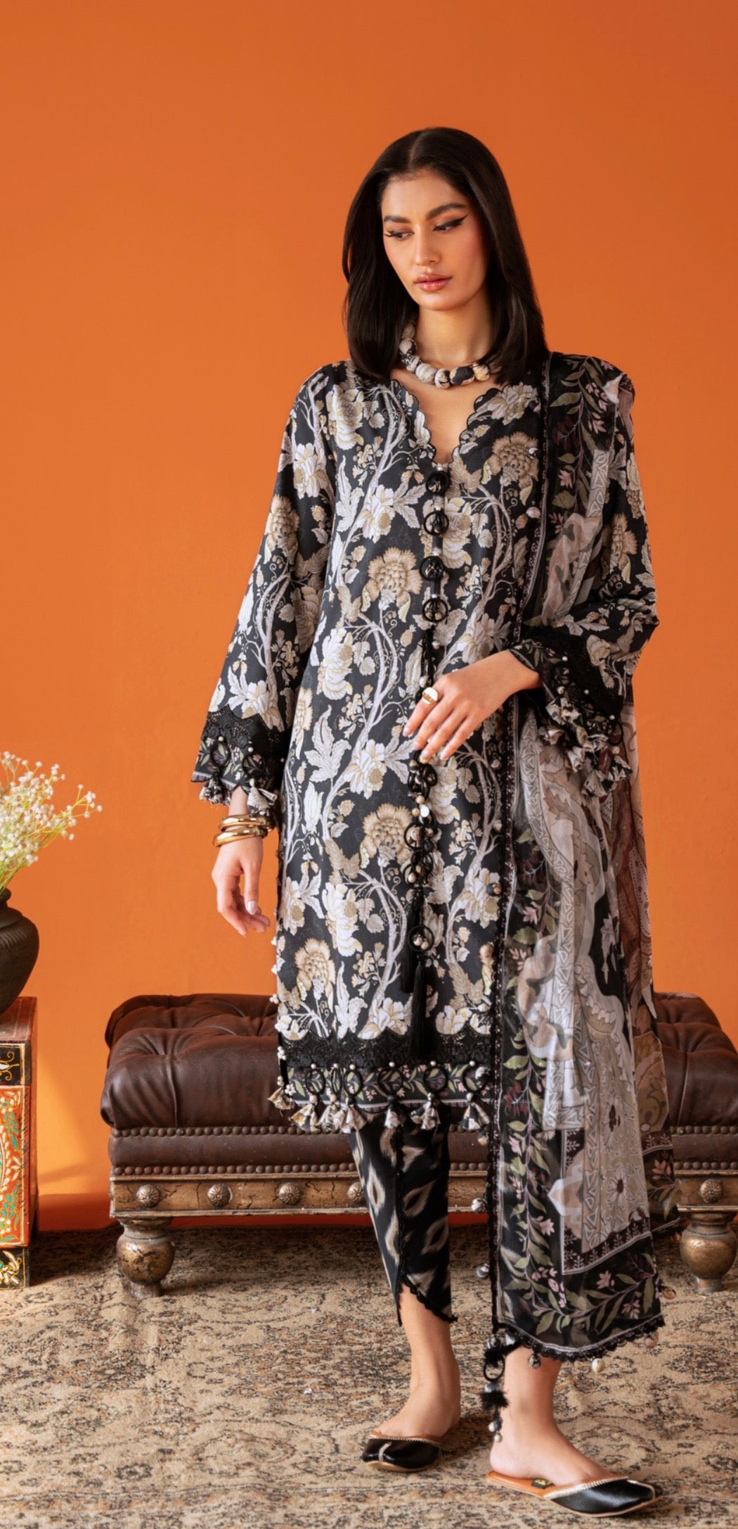 Jade Lumea Prints Chiffon Dupatta