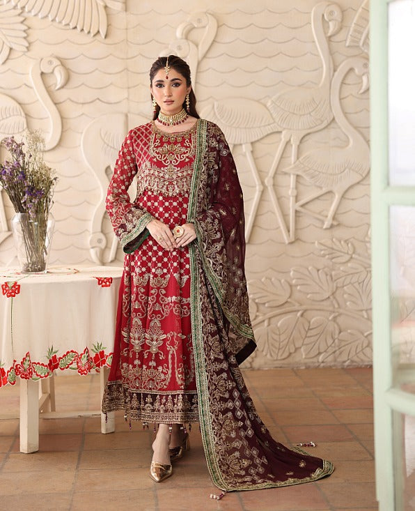 Luxury Chiffon Semistitched Suit