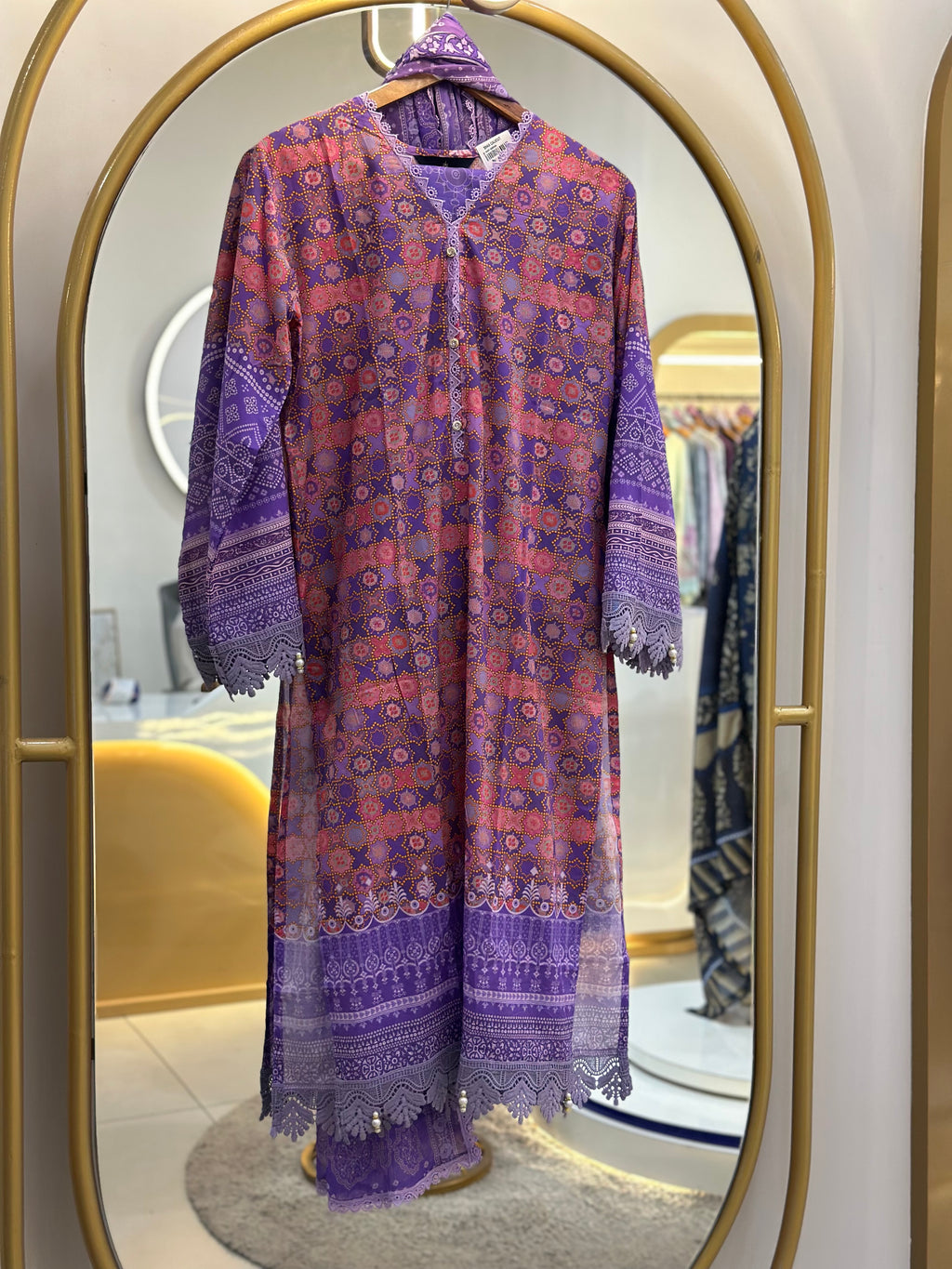 Stitched Lawn Suit