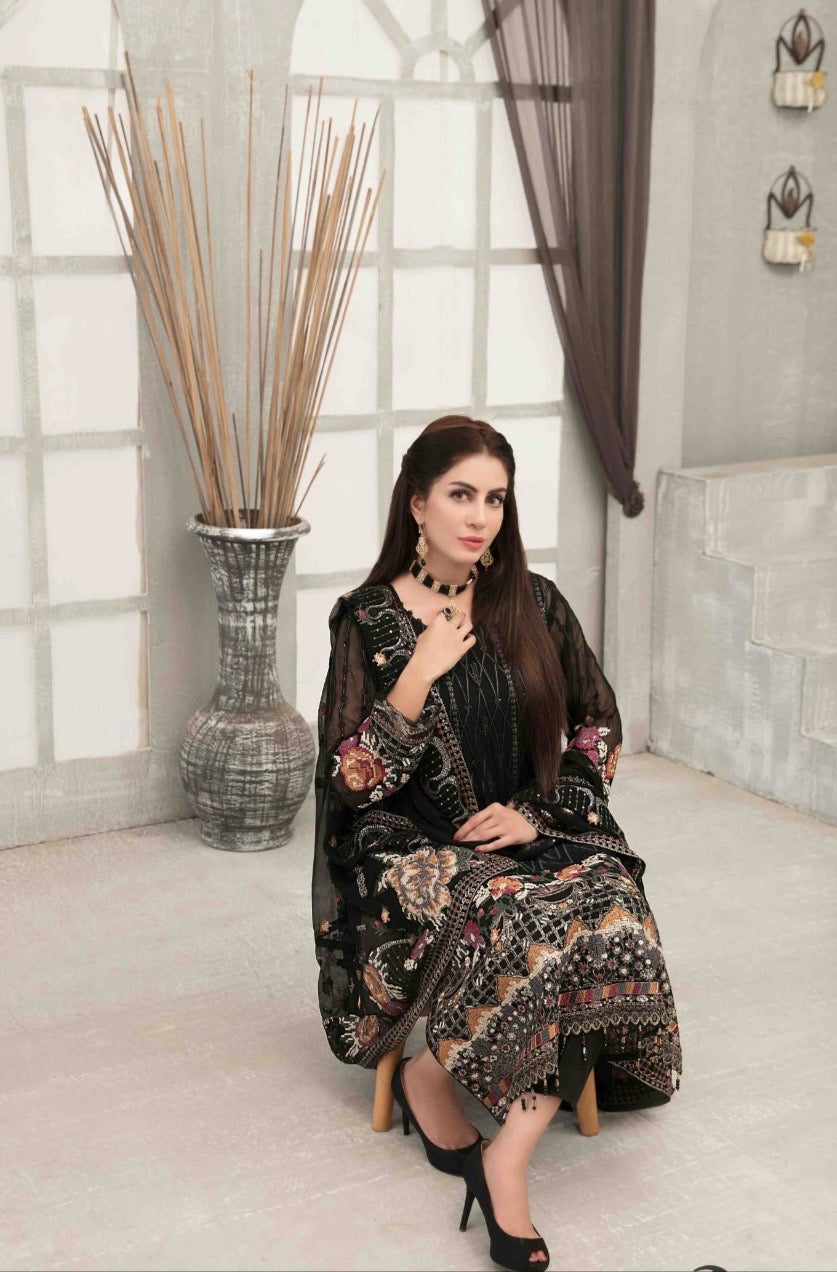 NOOR TAWAKKAL PARTY WEAR STITCHED