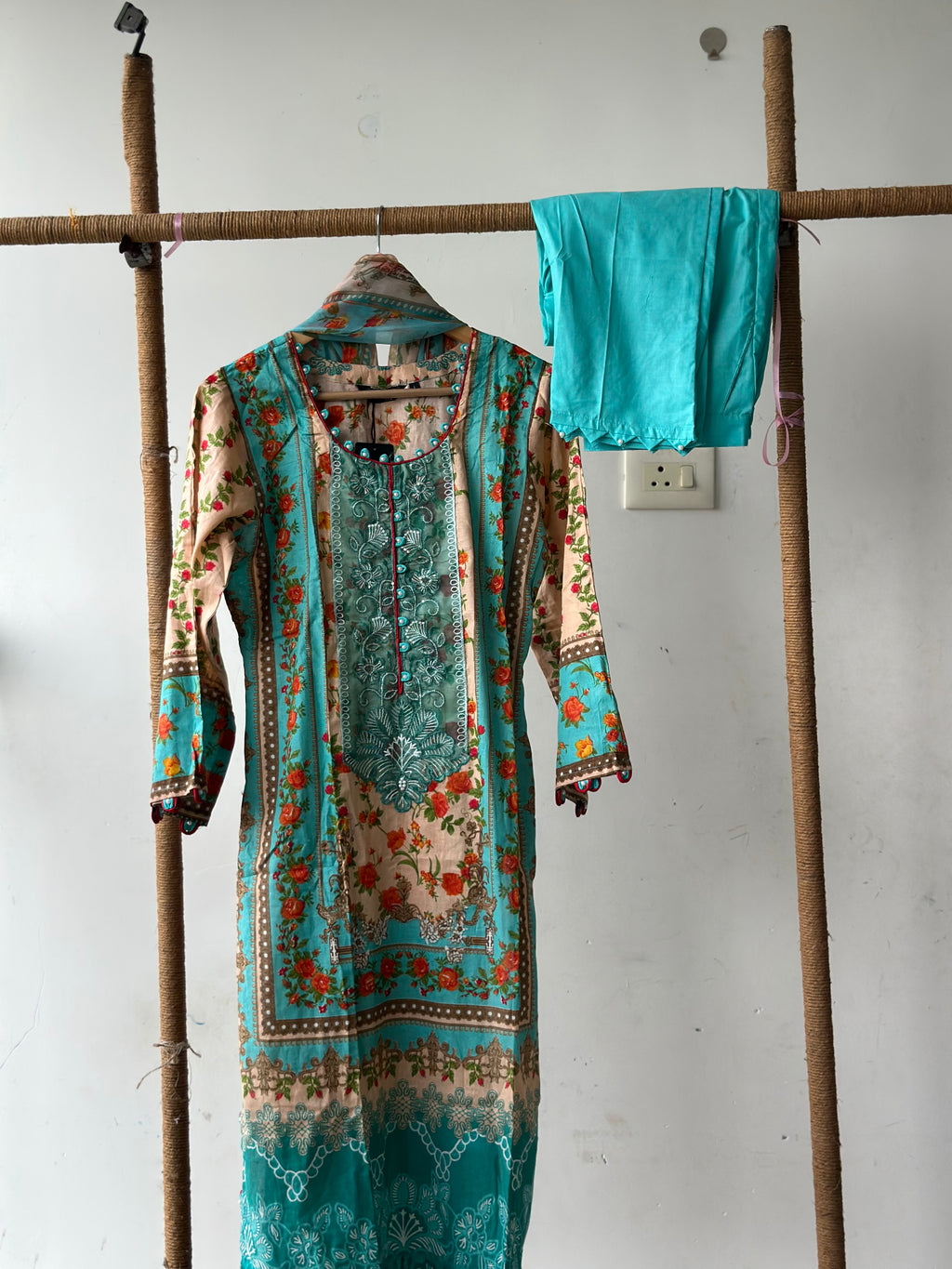 Cotton stitched 3 pc suit