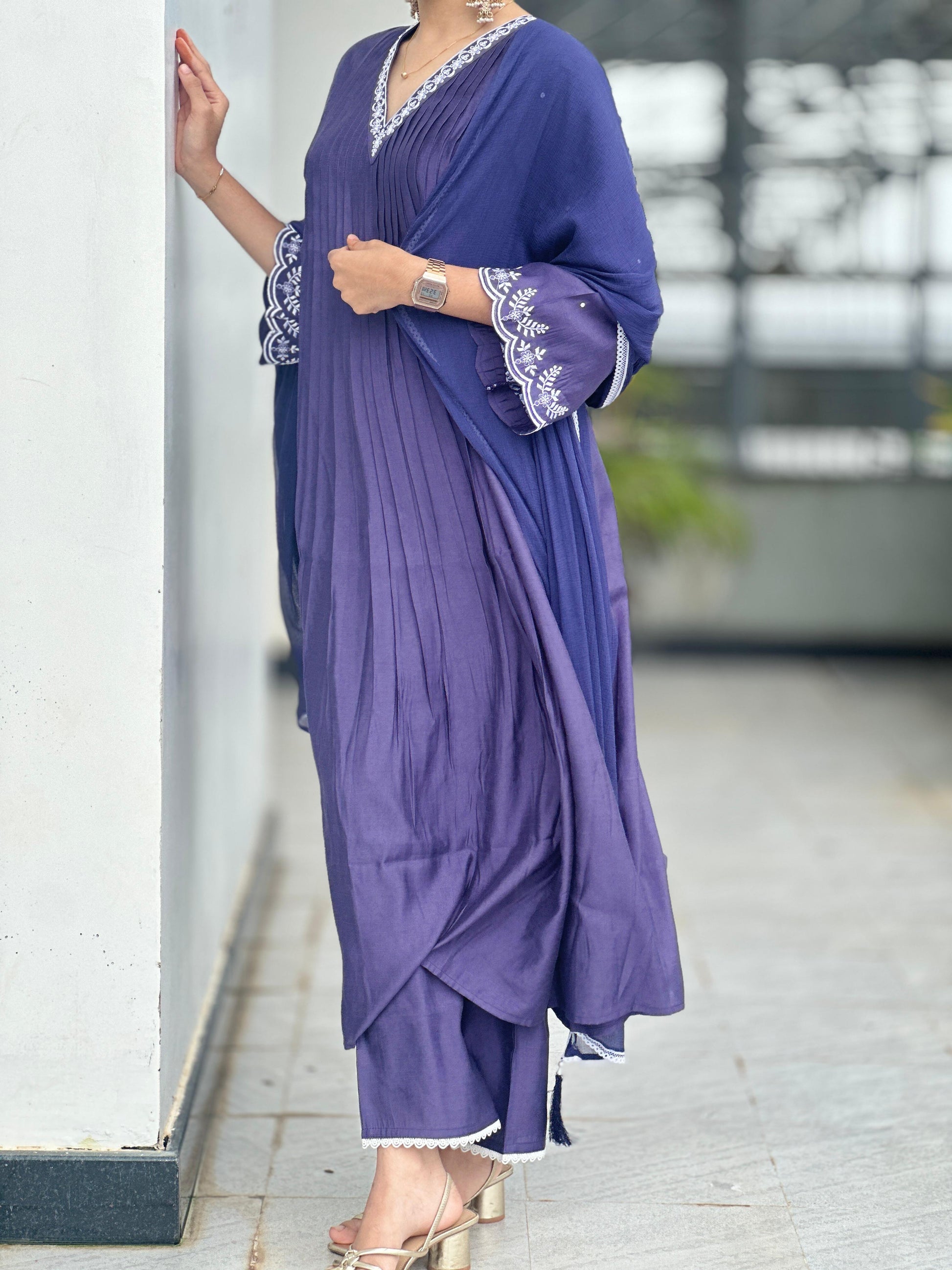 Mal Cotton Stitched 3PC Suit
