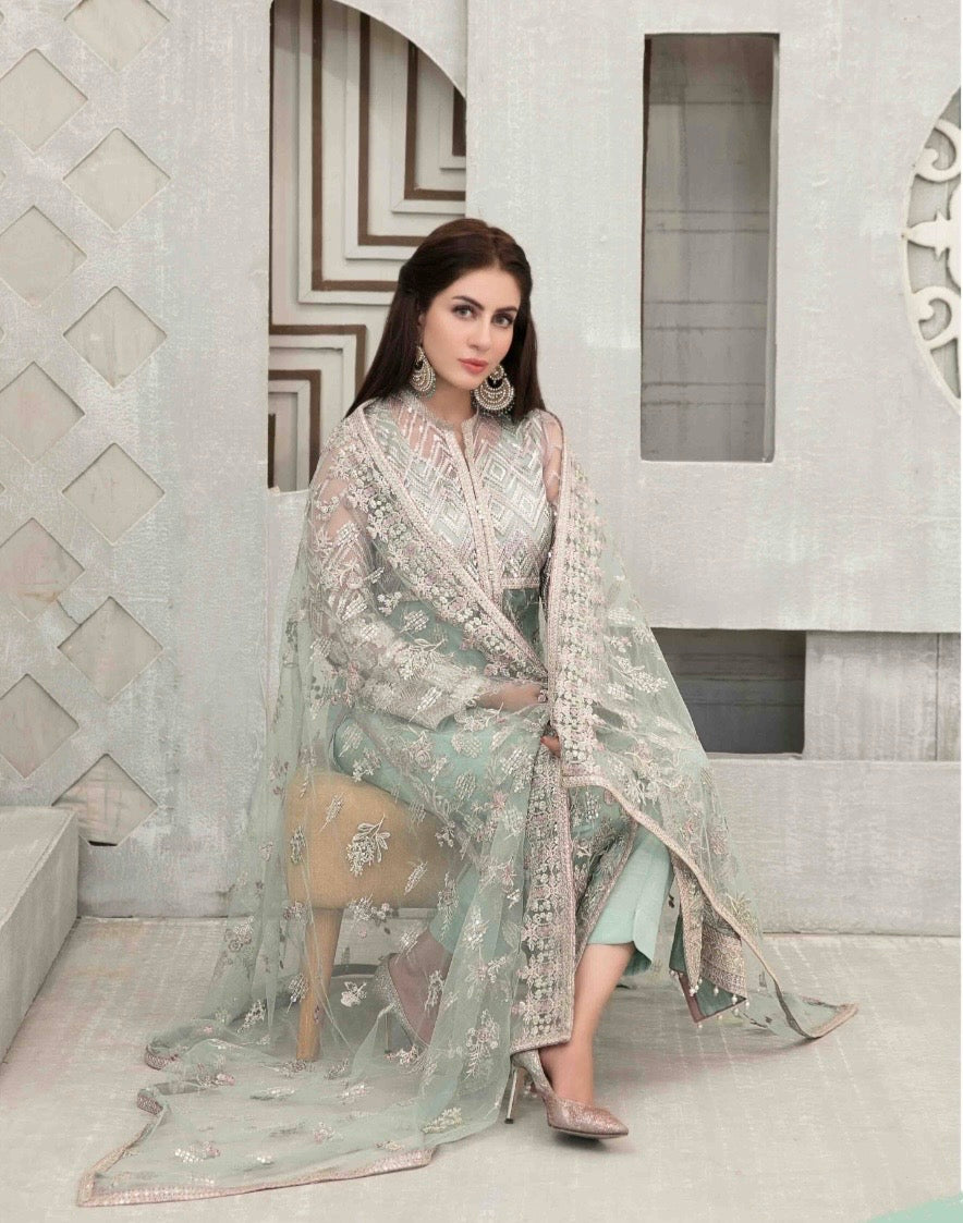 NOOR TAWAKKAL PARTY WEAR STITCHED