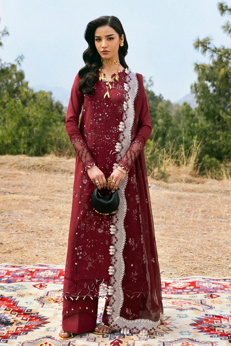 Qalamkar Qlinekari Lawn- Unstitched
