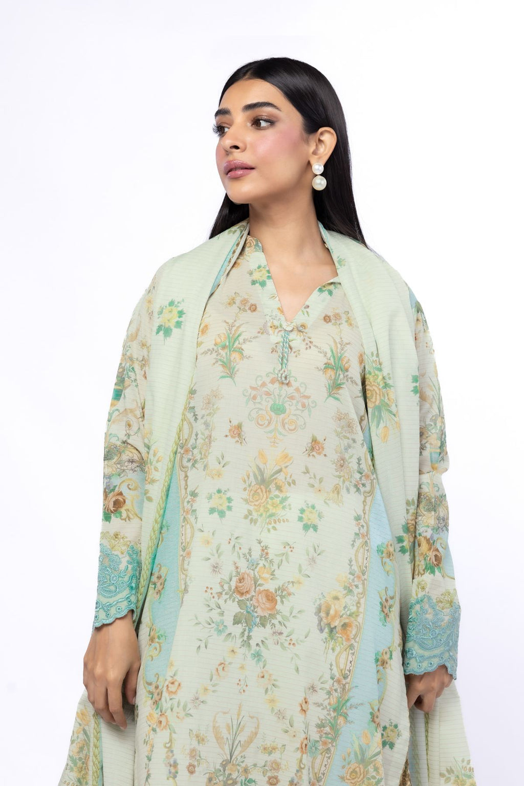 KHAADI EMBROIDERED UNSTITCHED