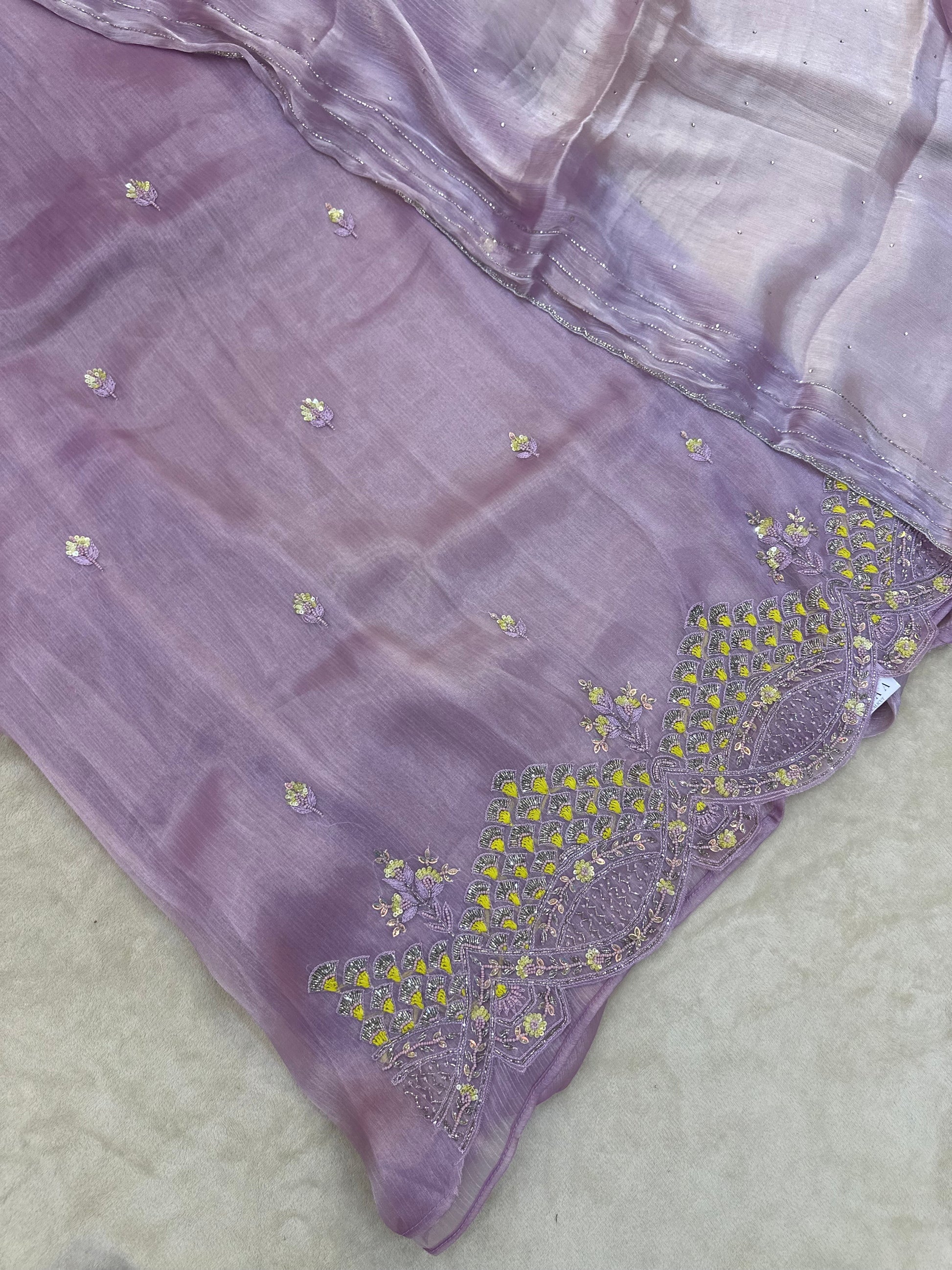 Partywear Unstitched Suit