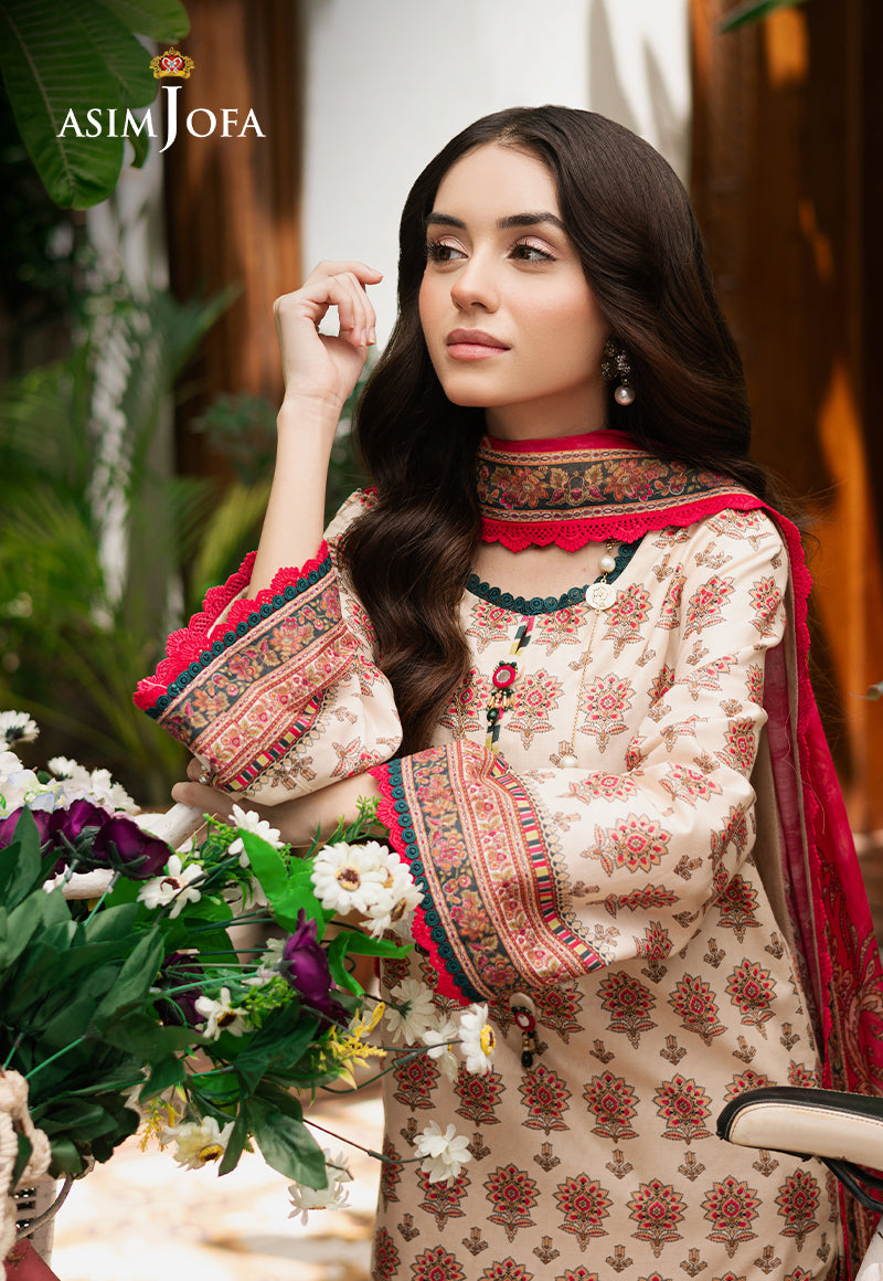 ASIM JOFA PRINTED LAWN 3 PC