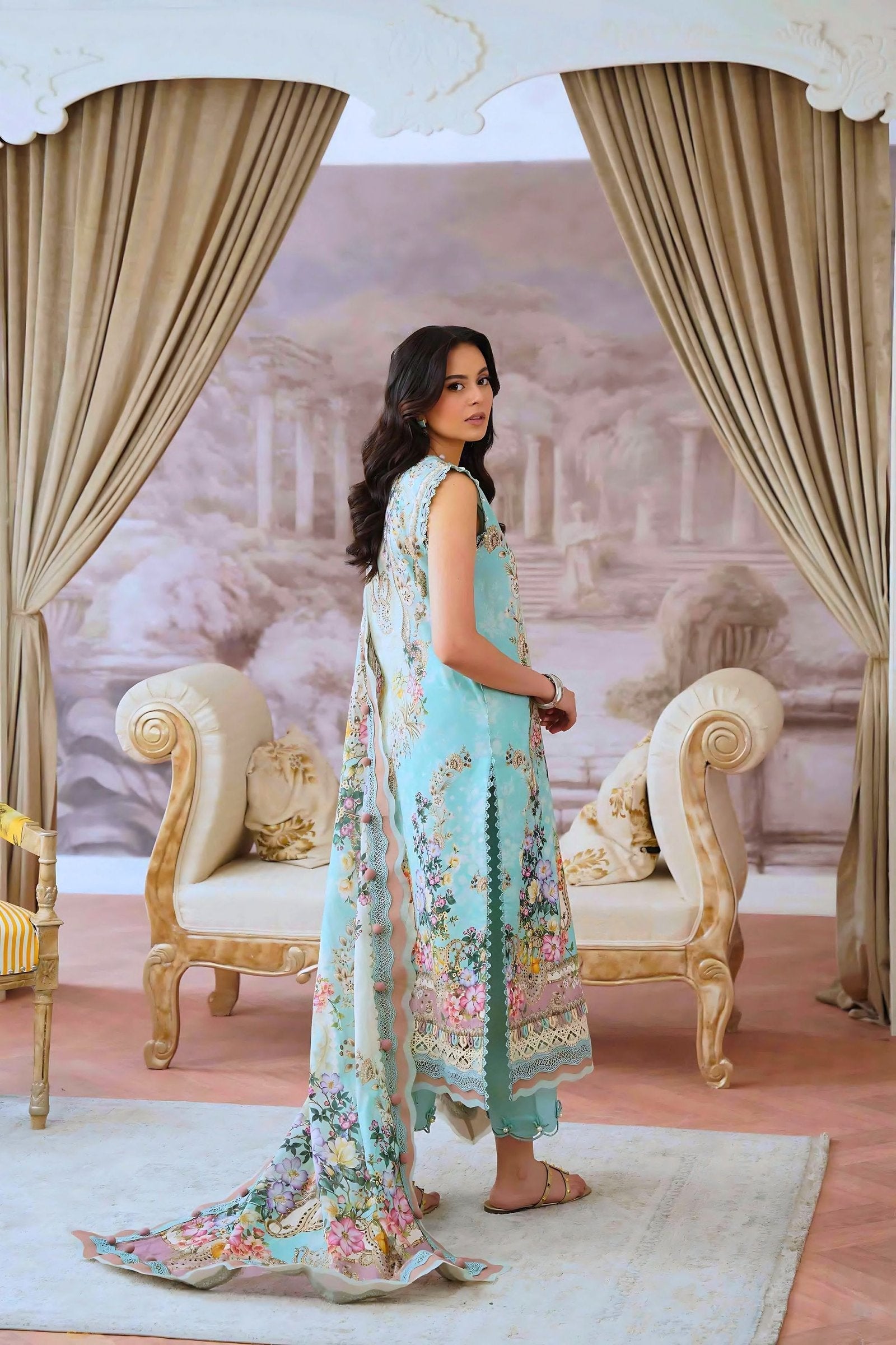 Jade Jal Unstitched Lawn