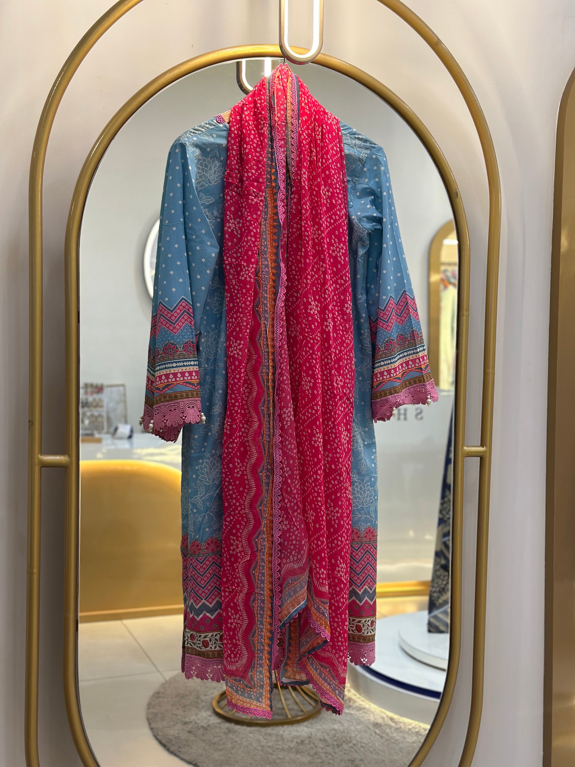 Stitched Lawn Suit