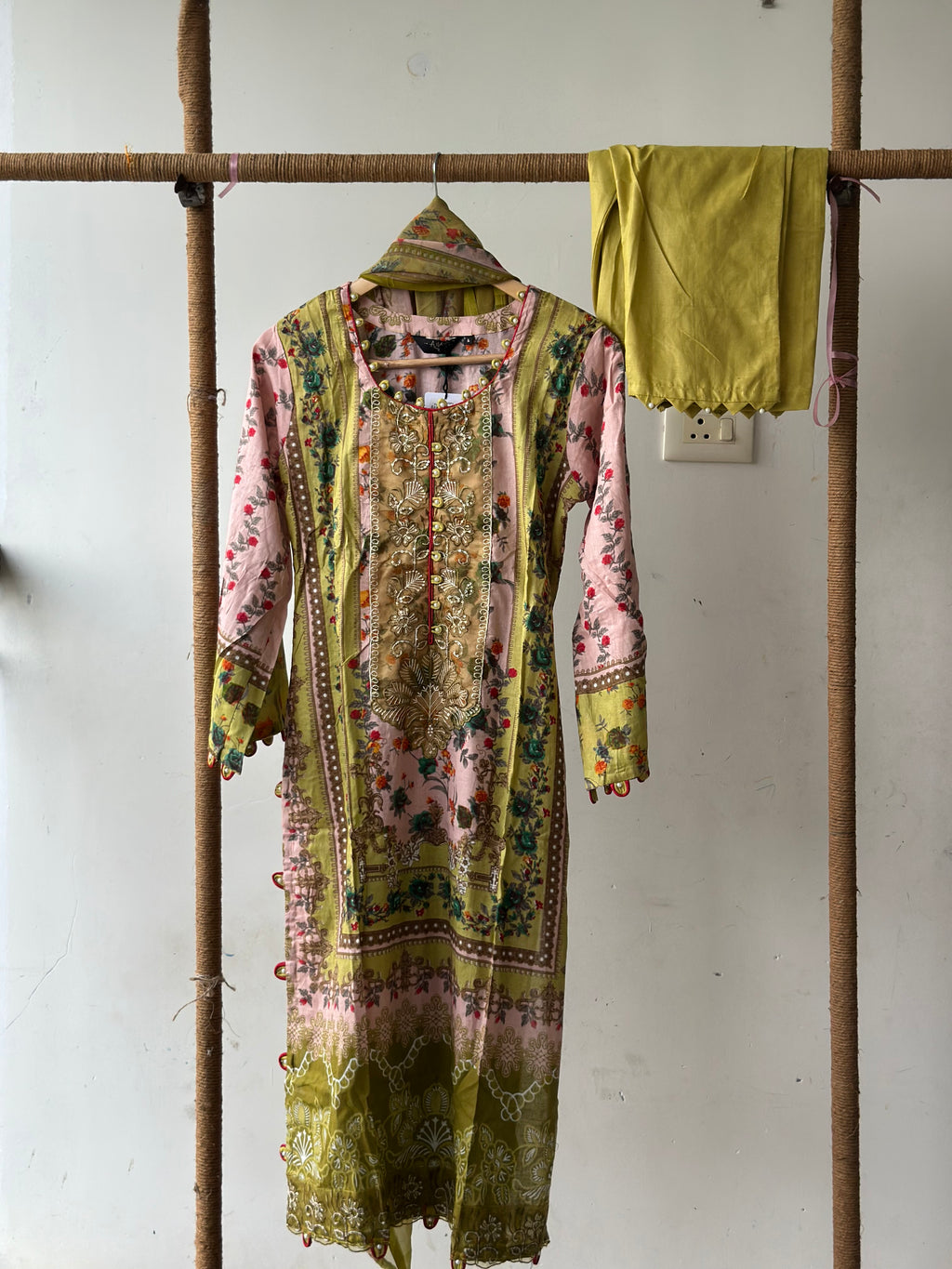 Cotton stitched 3 pc suit