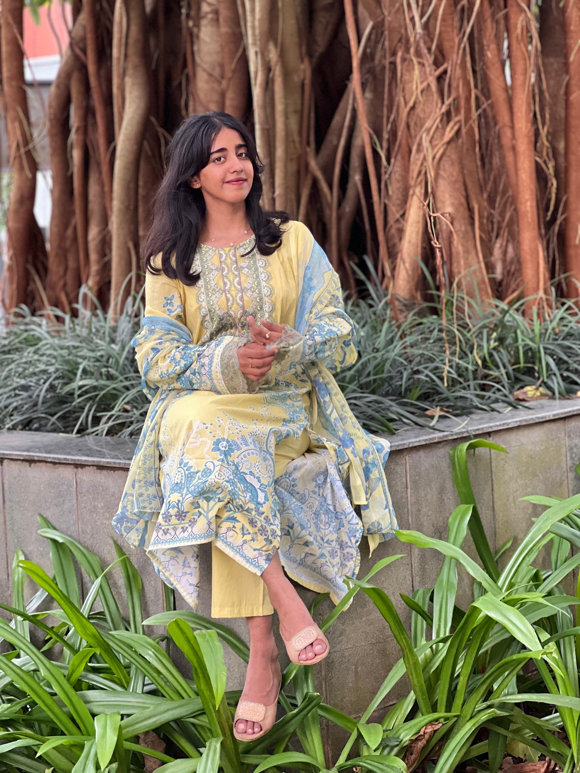 Cotton Stitched 3PC Suit