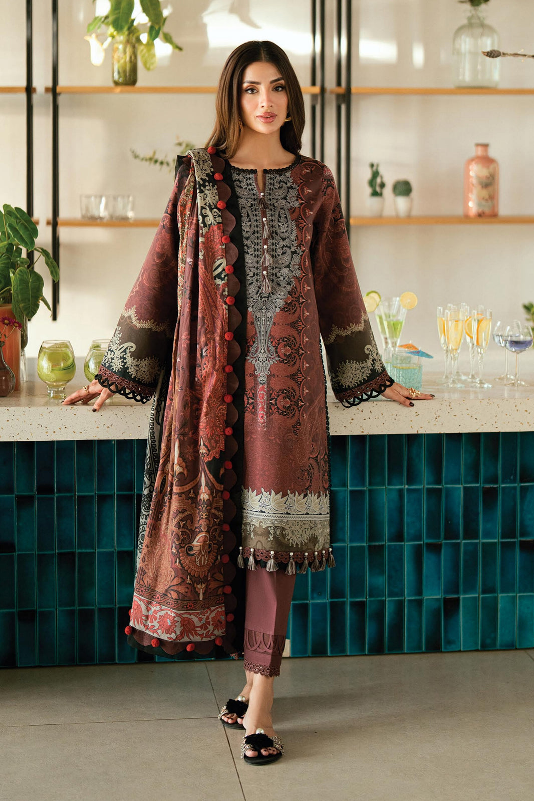 Jade Urbane Lawn Prints Unstitched