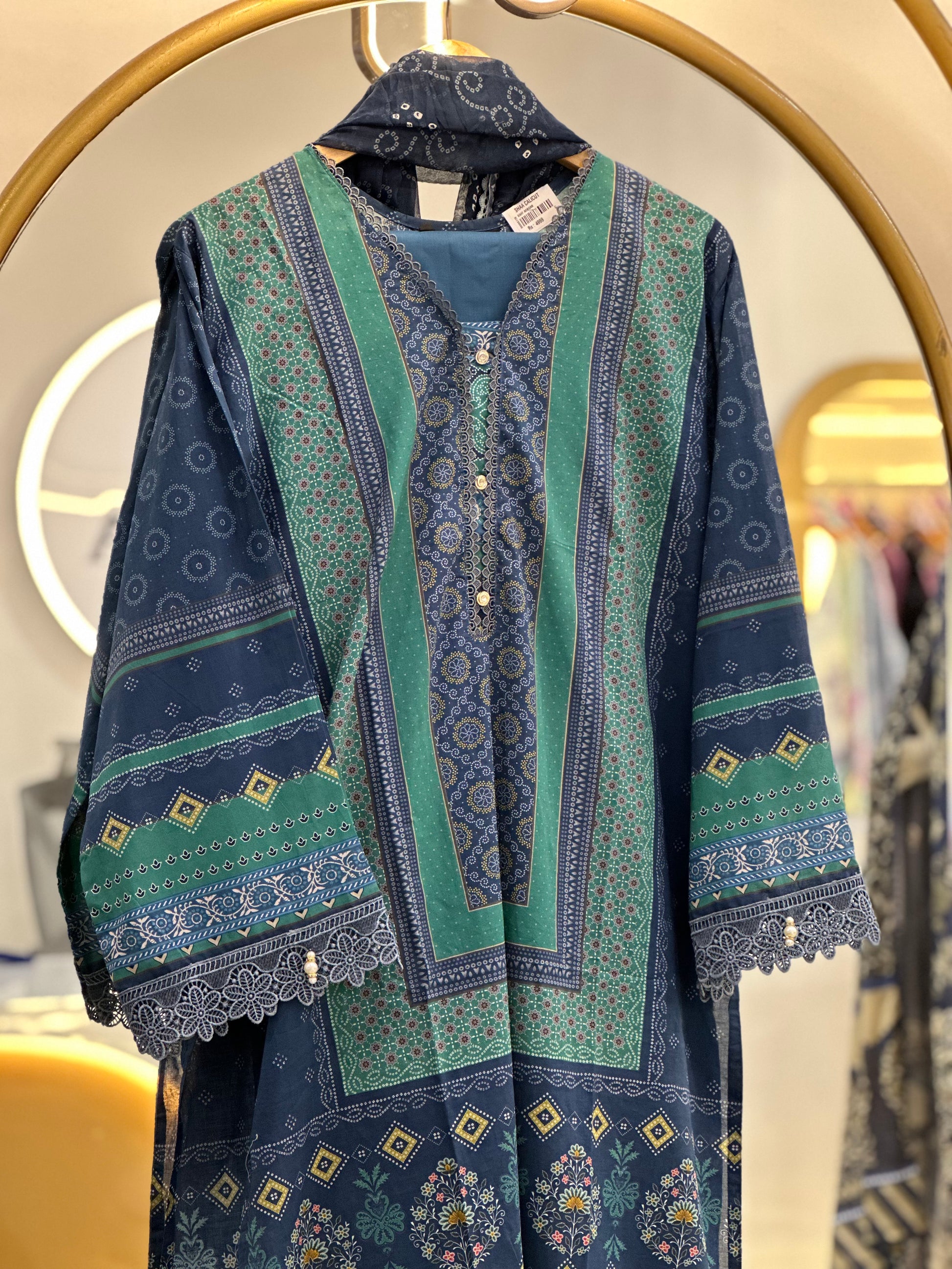 Stitched Lawn suit