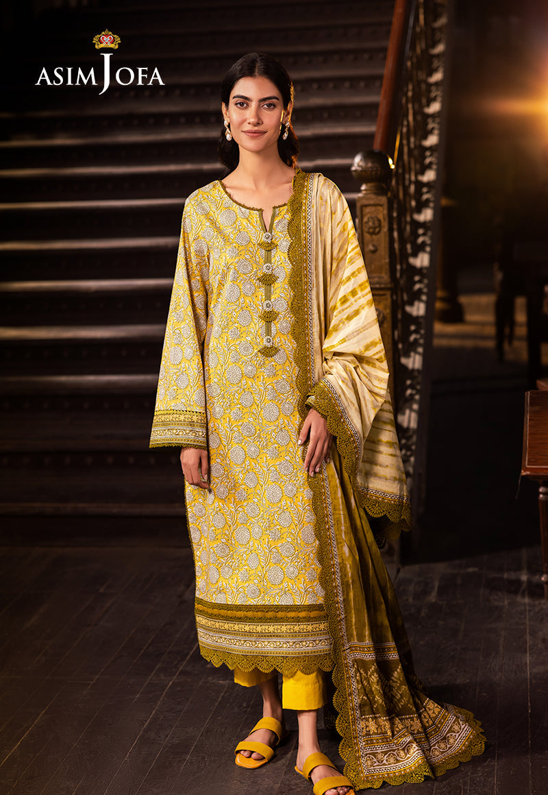ASIM JOFA PRINTED LAWN 3 PC
