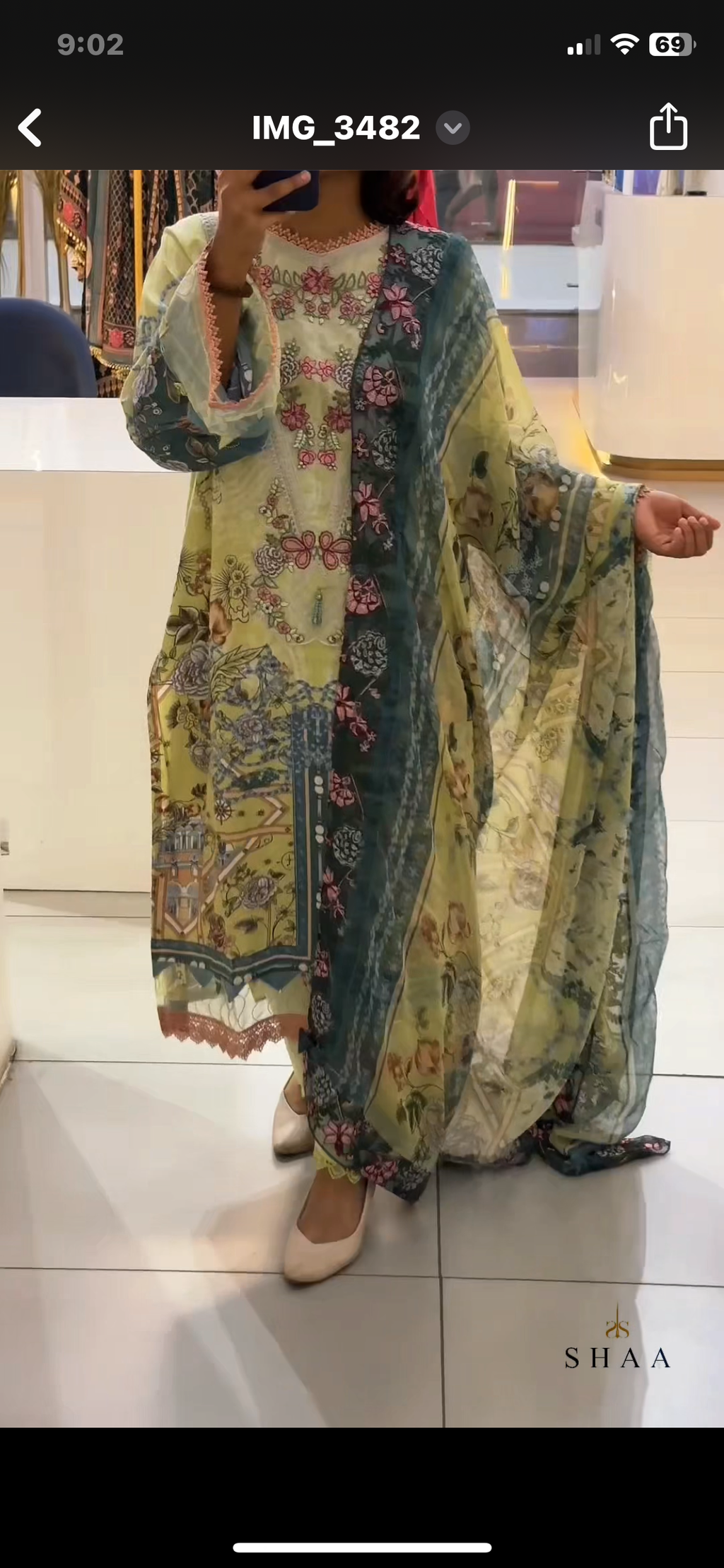 Cotton Embroidered Stitched Suit
