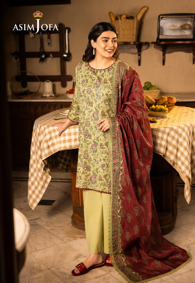 ASIM JOFA PRINTED LAWN 3 PC