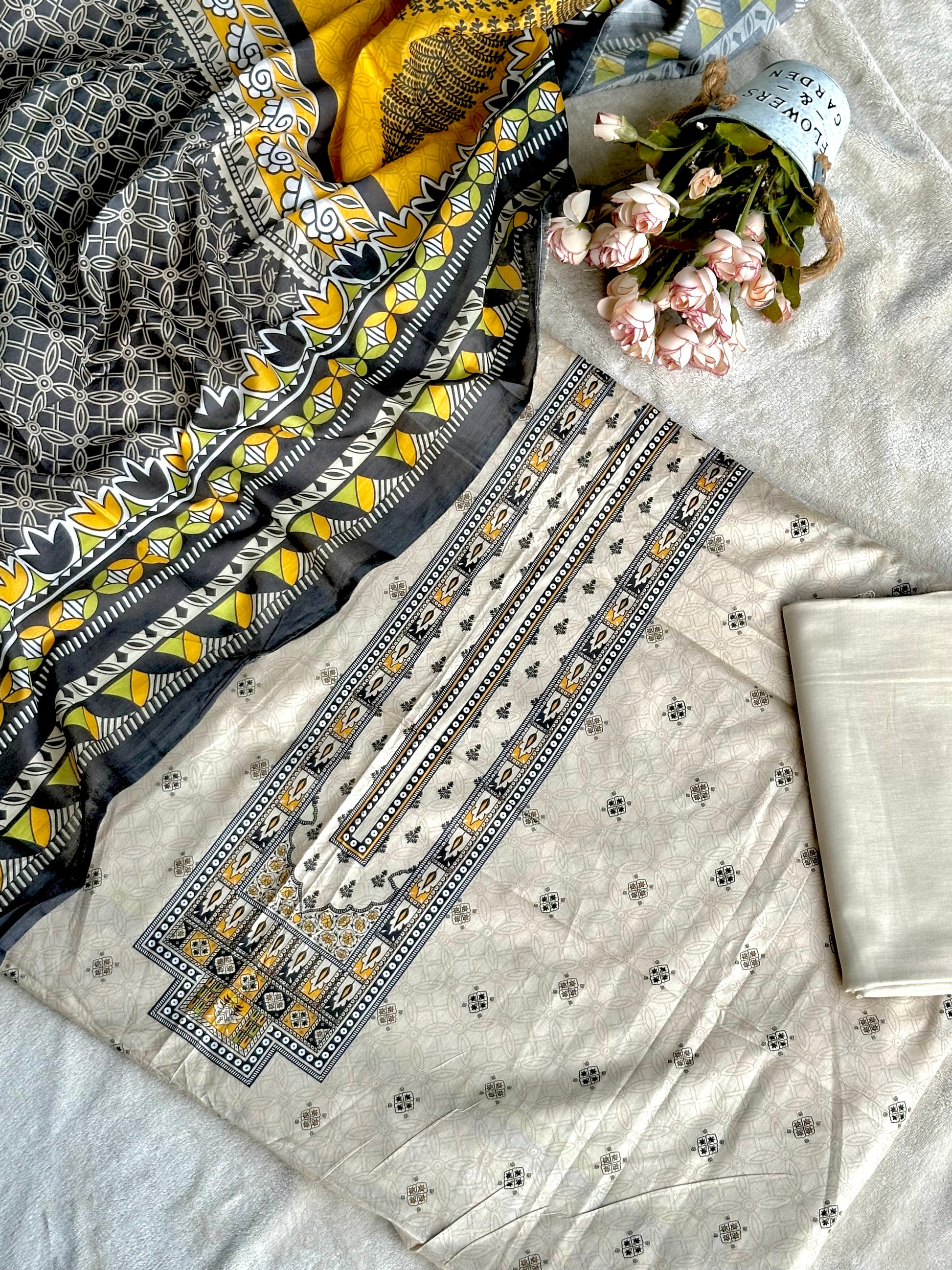 Cotton Unstitched Suit