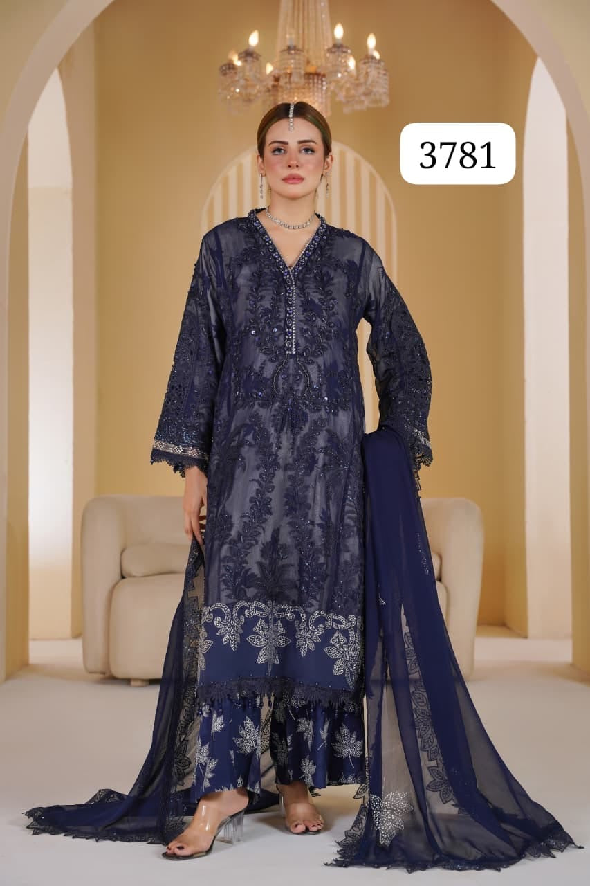 Premium Pakistani Heavy Partywear Stitched Suit