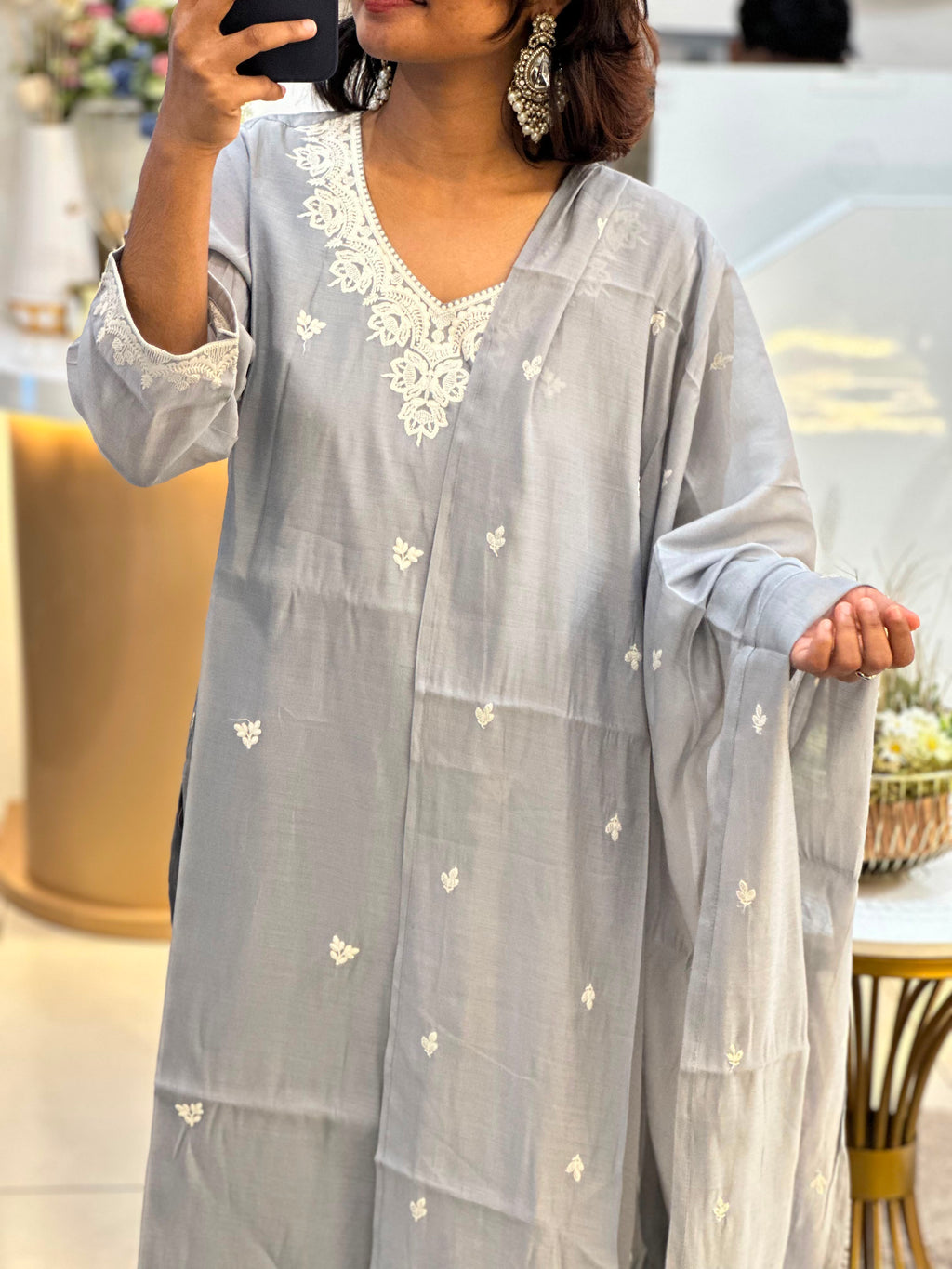 Cotton Silk Stitched Suit