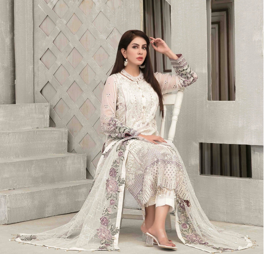 NOOR TAWAKKAL PARTY WEAR STITCHED