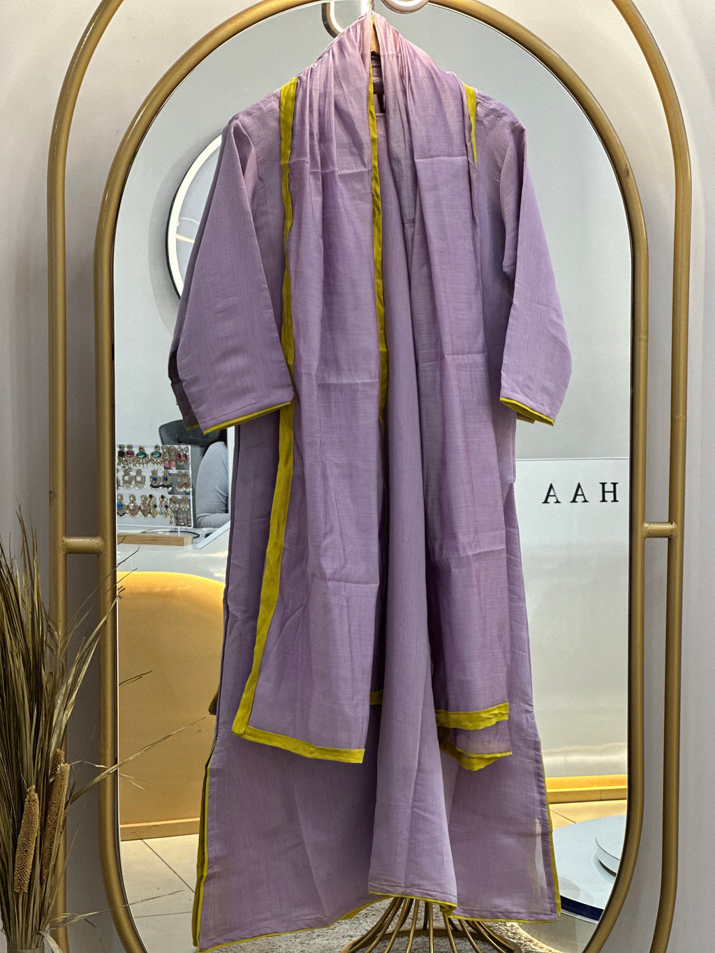 Mal Chanderi Stitched Suit