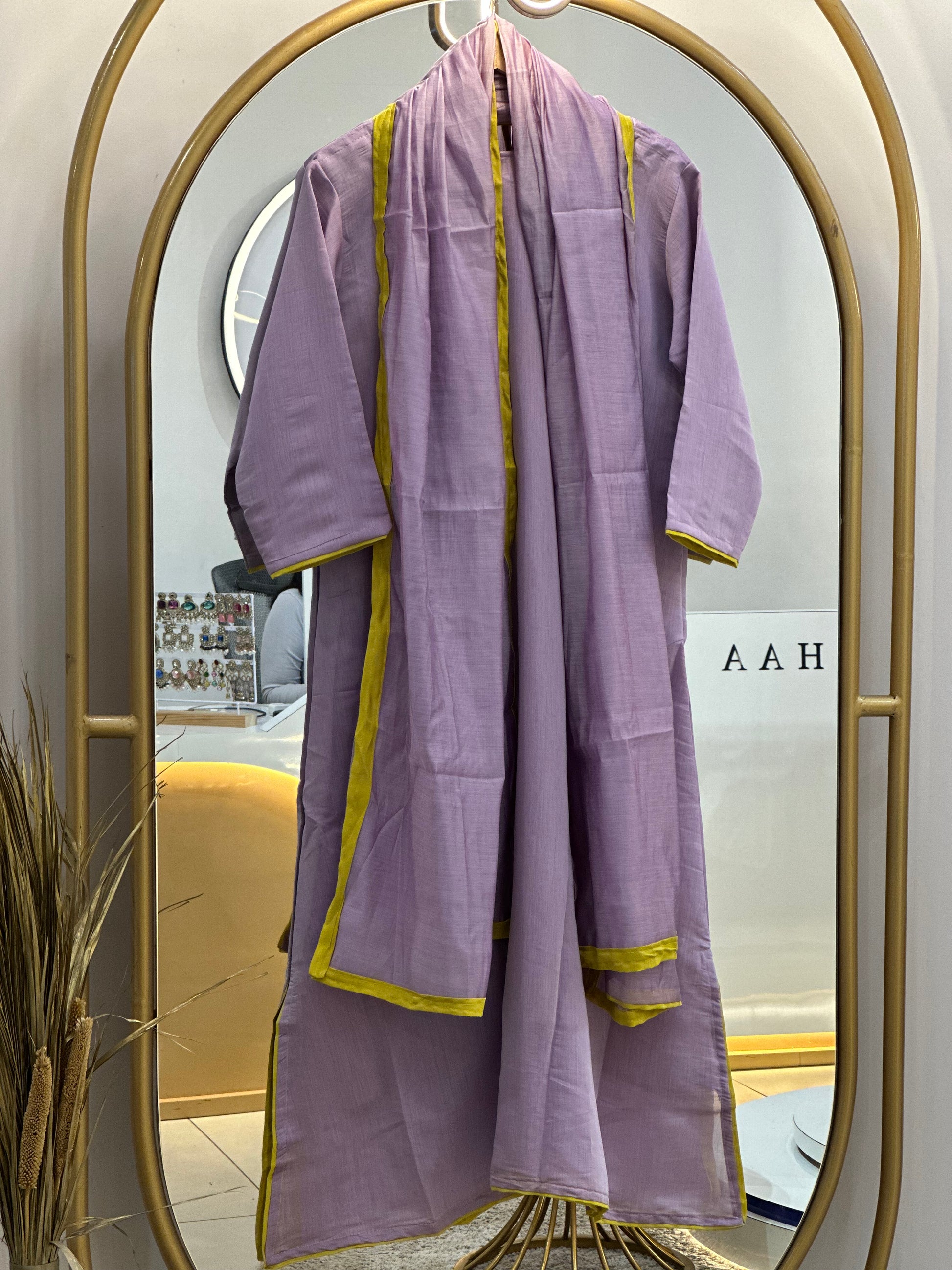 Mal Chanderi Stitched Suit