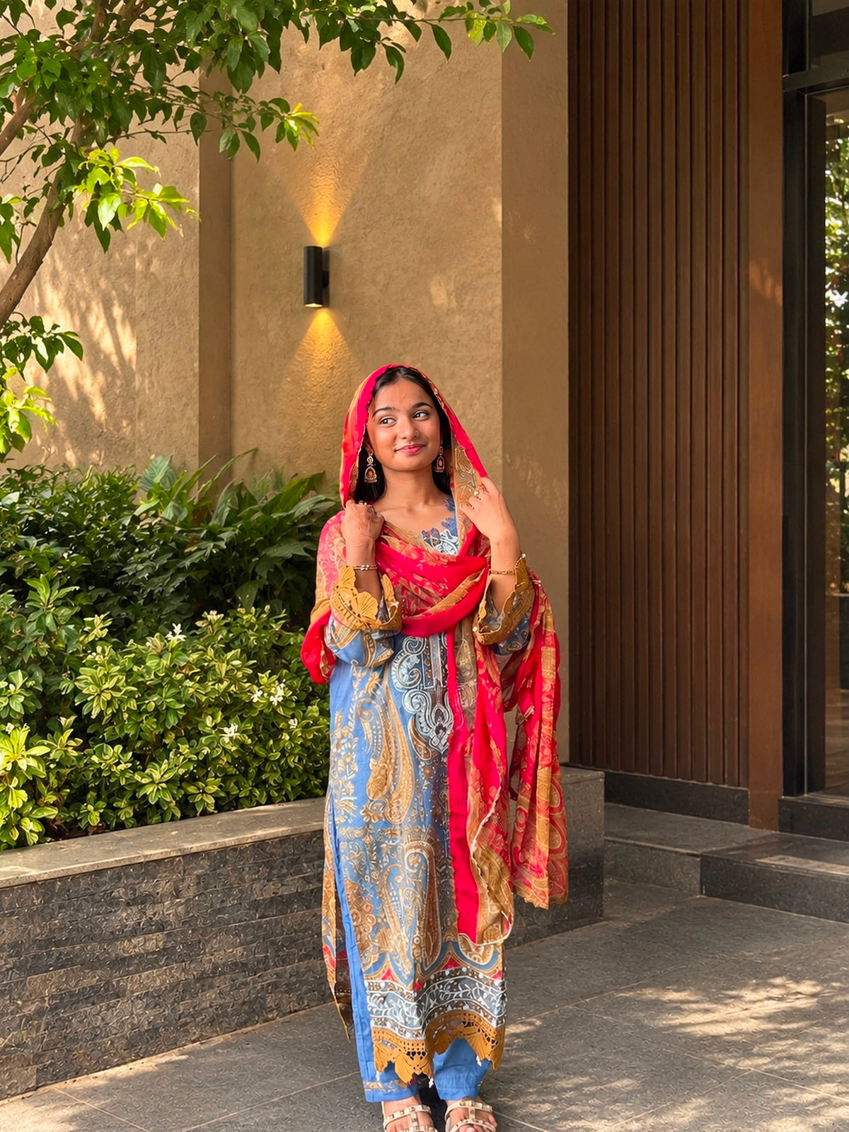 Cotton Embroidered Stitched Suit