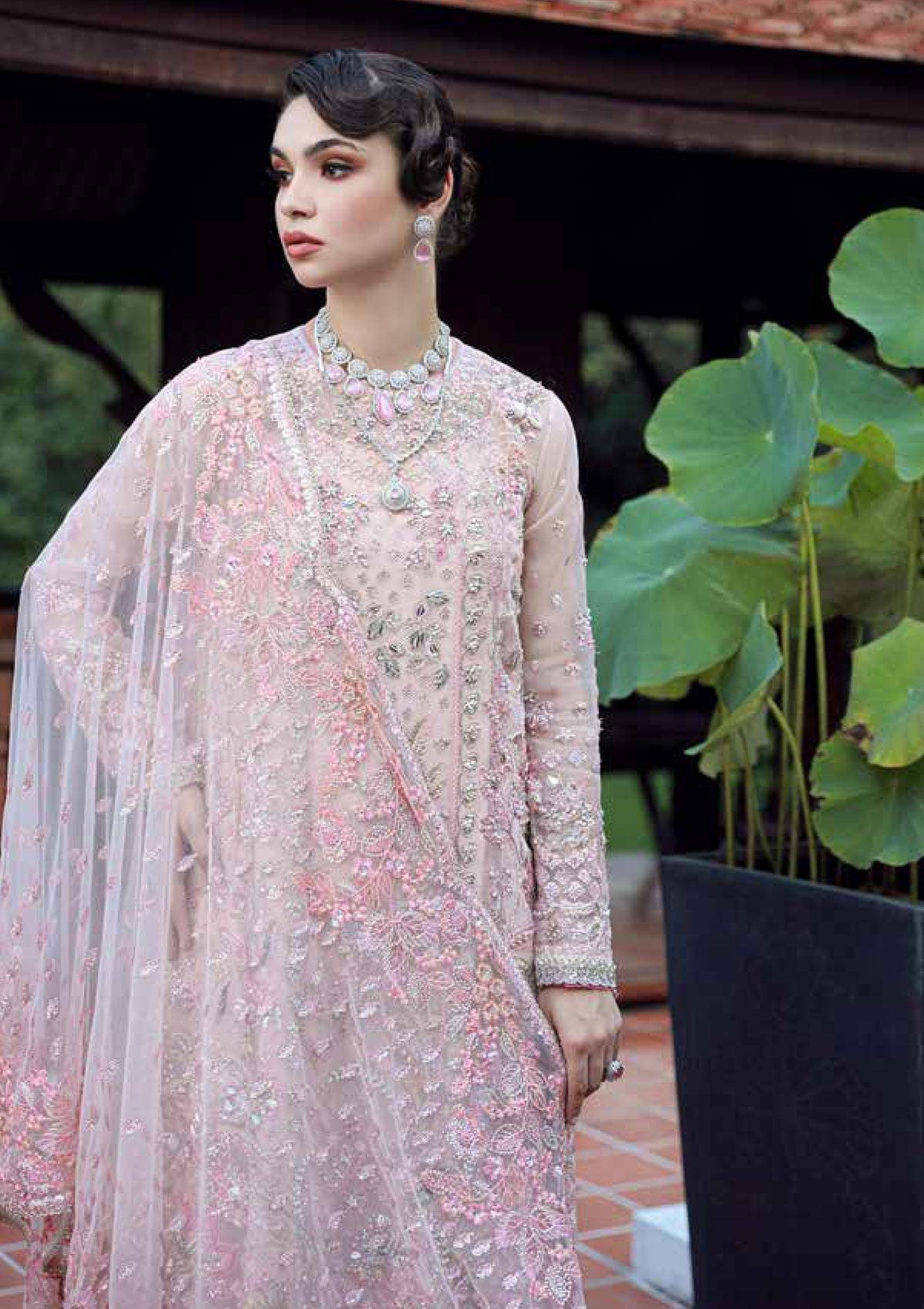Ermina By Ezra Embroidered Net Suit Unstitched 4 Piece