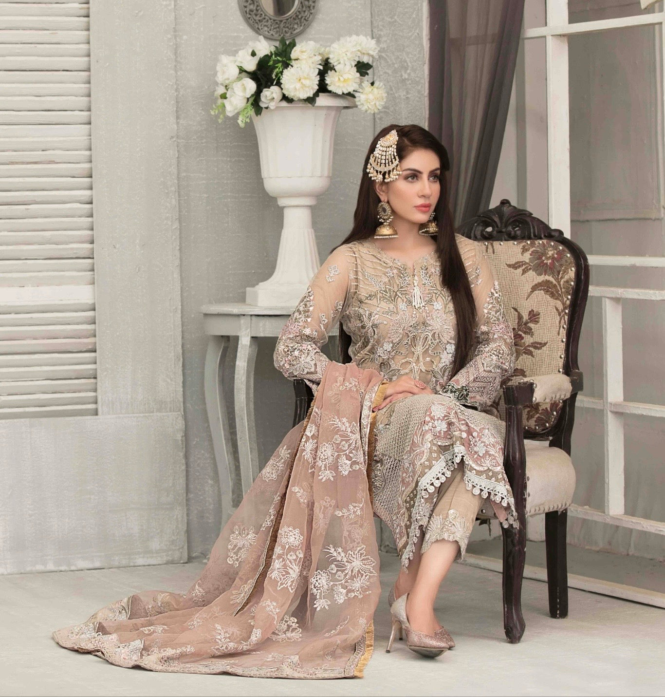 NOOR TAWAKKAL PARTY WEAR STITCHED