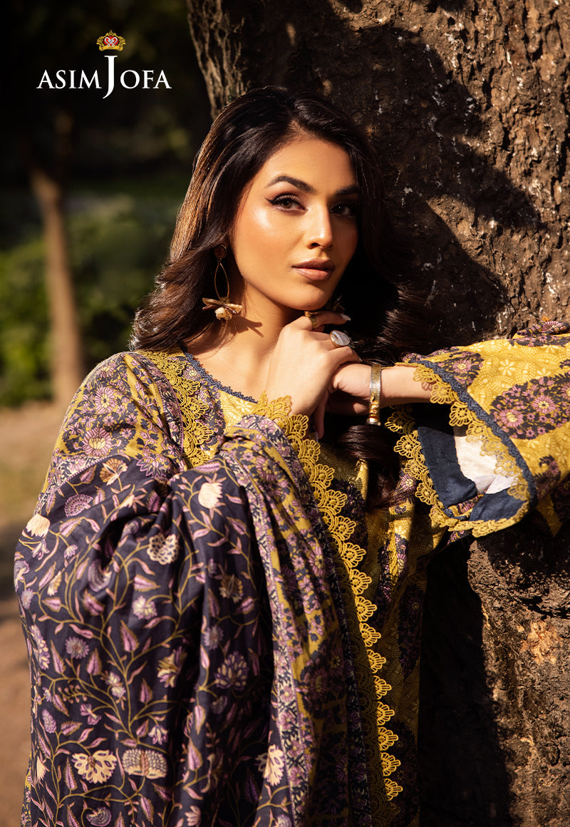 ASIM JOFA PRINTED LAWN 3 PC