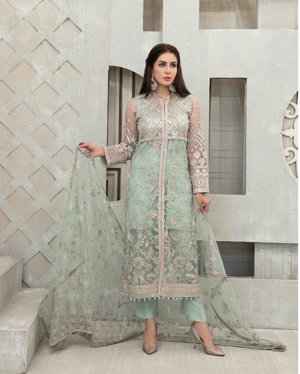 NOOR TAWAKKAL PARTY WEAR STITCHED