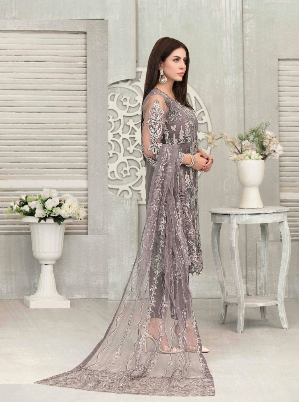 NOOR TAWAKKAL PARTY WEAR STITCHED
