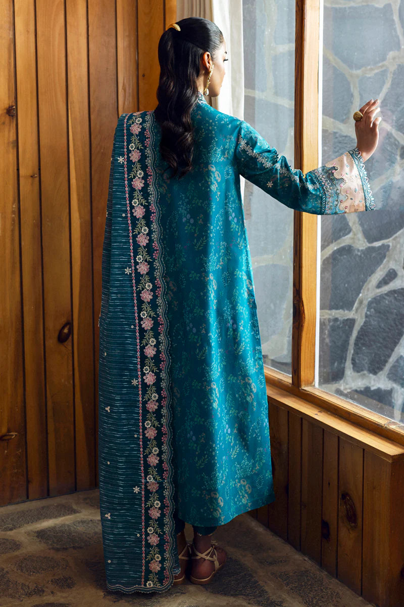 Qalamkar Qlinekari Lawn- Unstitched