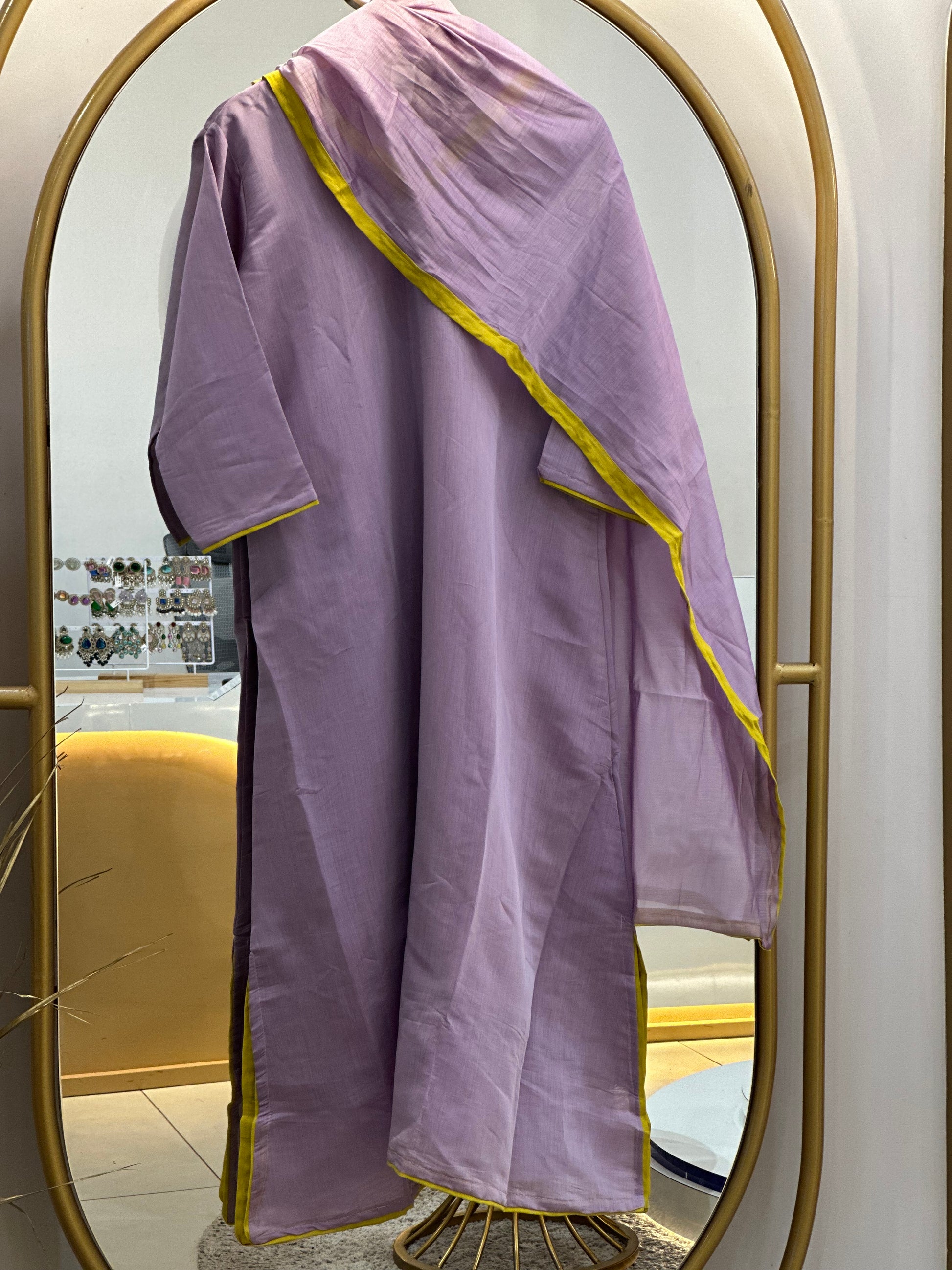Mal Chanderi Stitched Suit