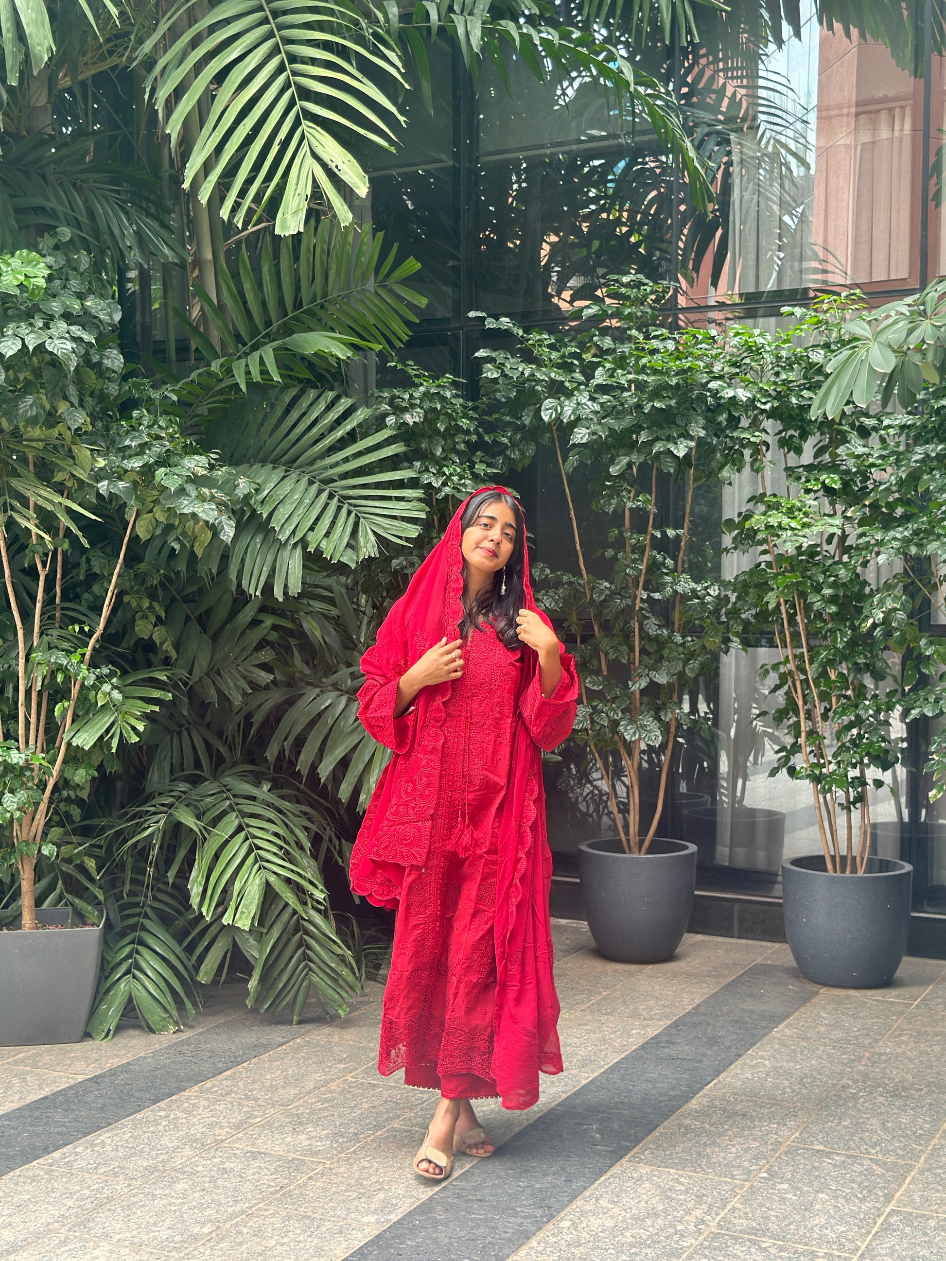 QALAMKAR Chikankari Stitched Suit