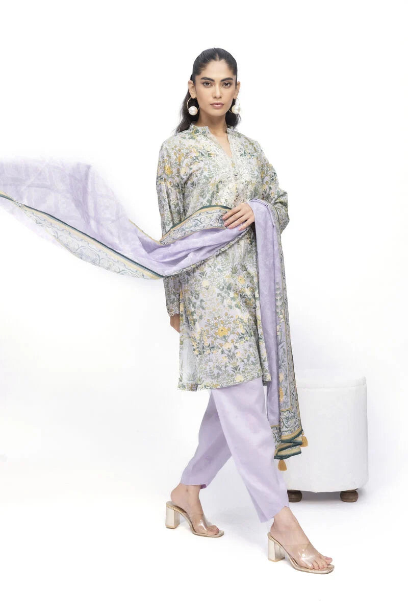 KHAADI EMBROIDERED UNSTITCHED