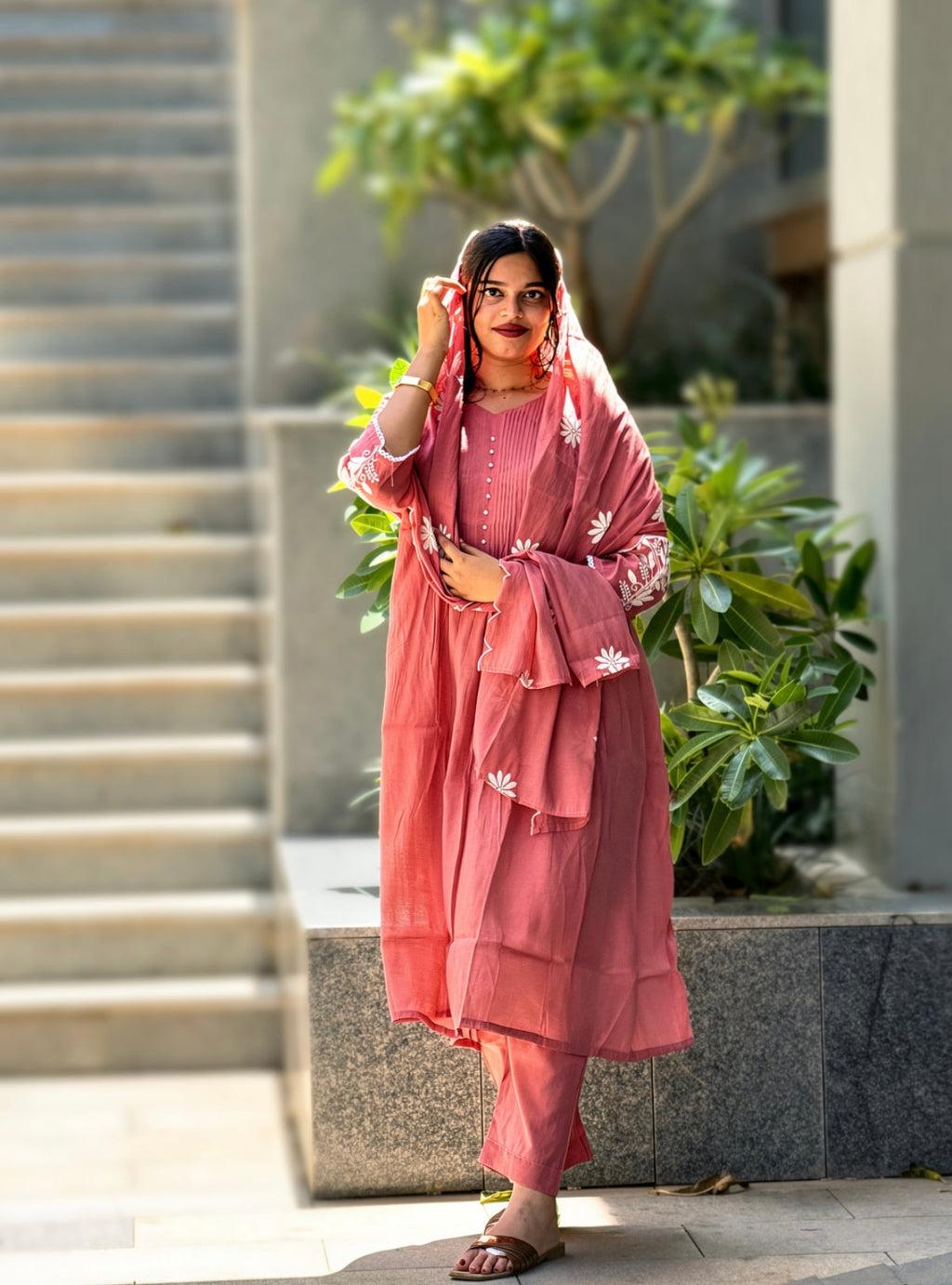 Embroidered Stitched Suit