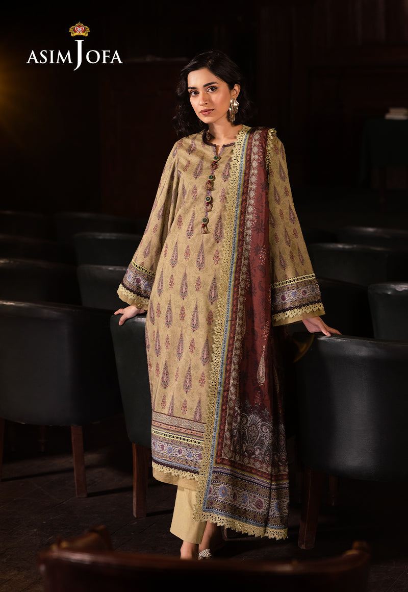 ASIM JOFA PRINTED LAWN 3 PC